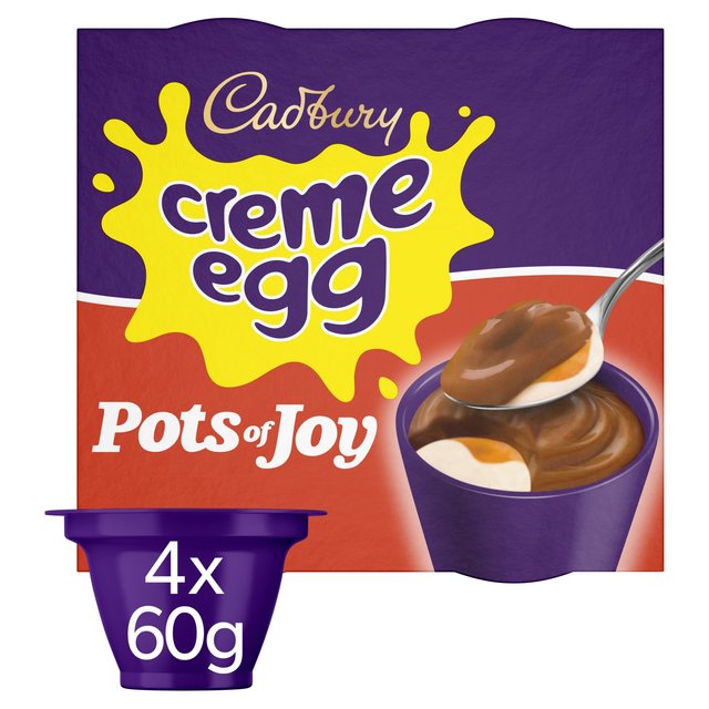 Creme Egg Pots Of Joy, 1,50 £ für vier Personen bei Morrisons
