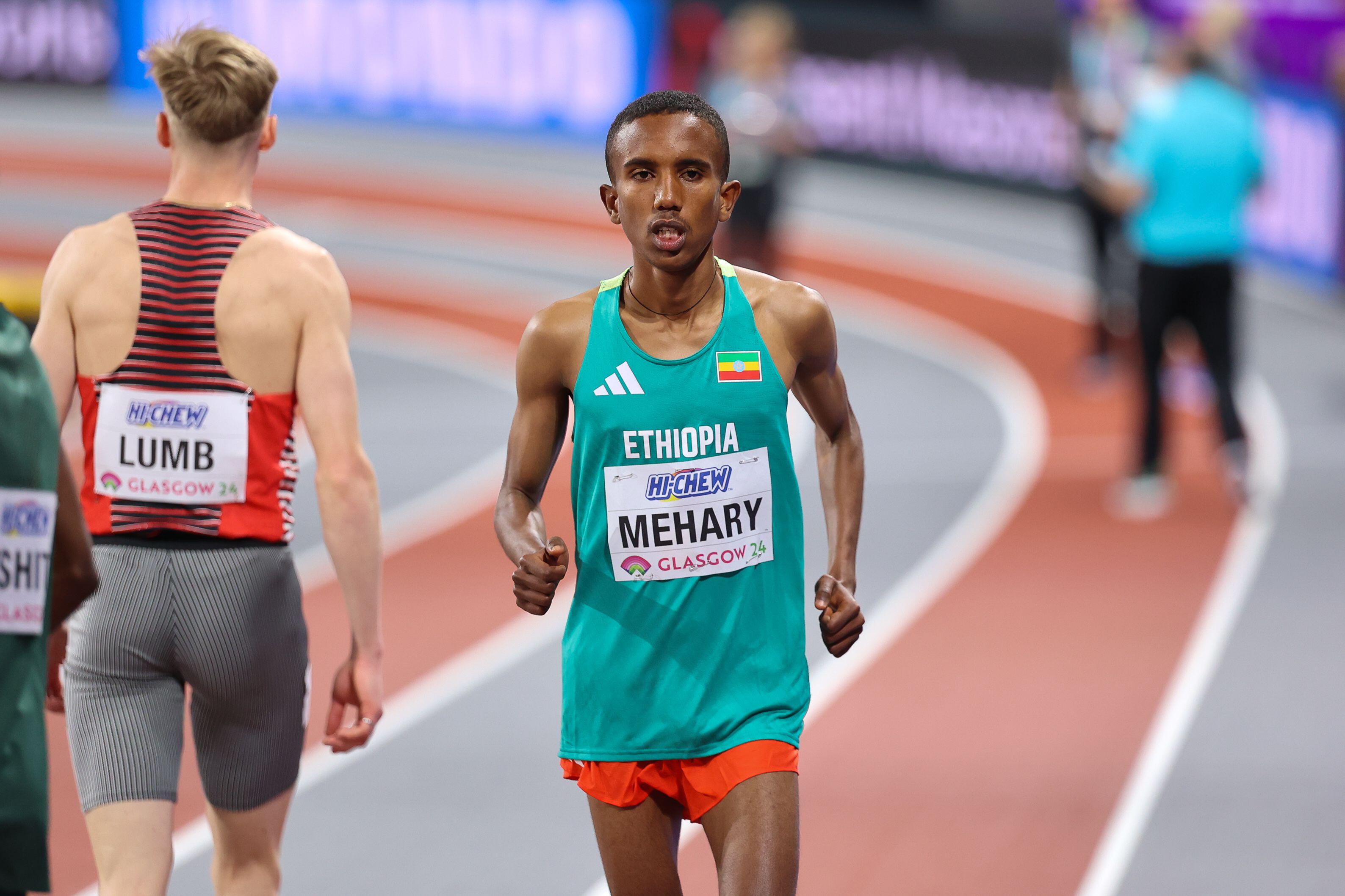 Auch der äthiopische Läufer Biniam Mehary stolperte in seinem Vorlauf und bekam daraufhin einen Platz im Finale am Sonntag zugesprochen