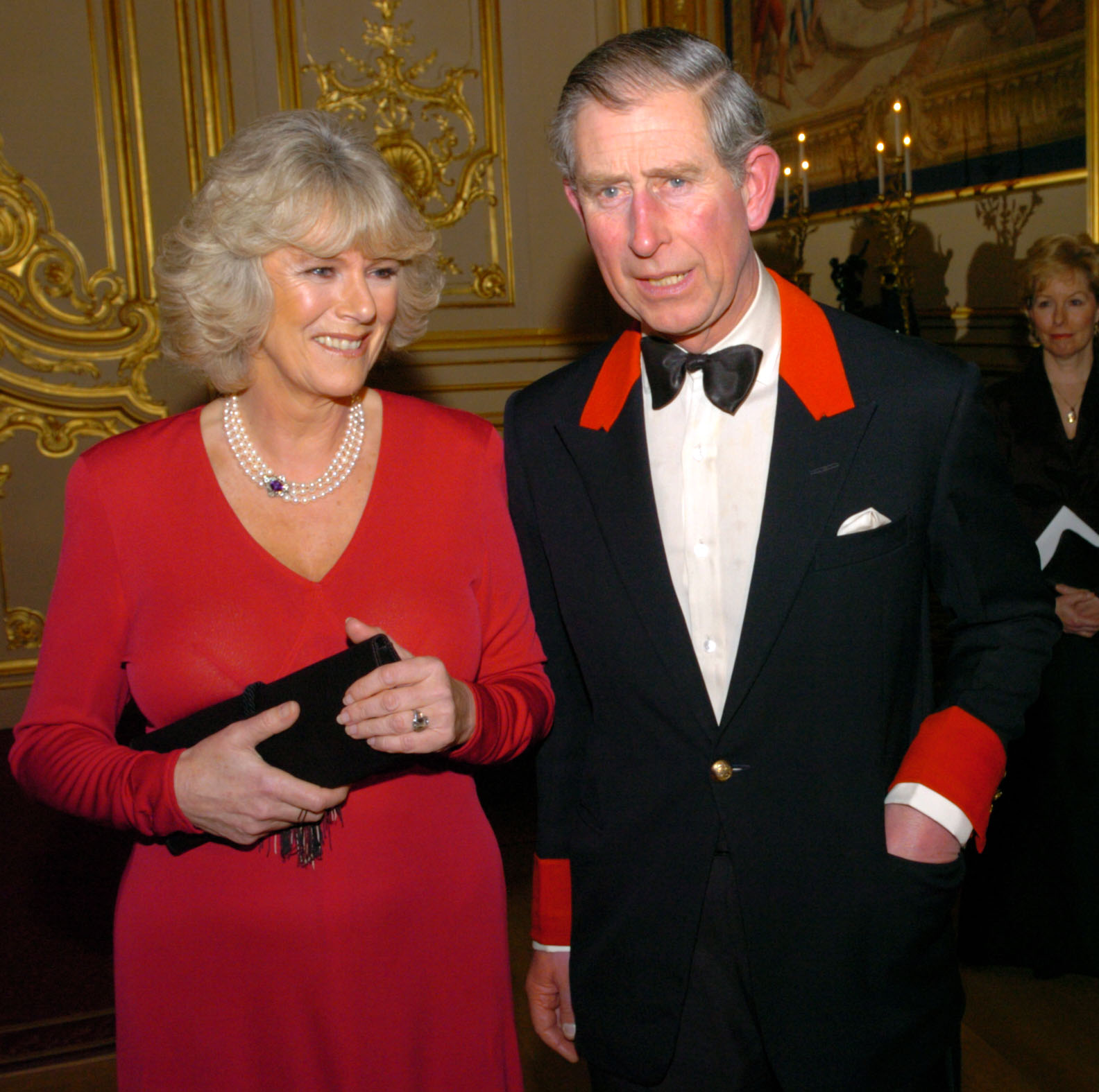 Die Verlobung von Charles und Camilla auf Schloss Windsor im Februar 2005