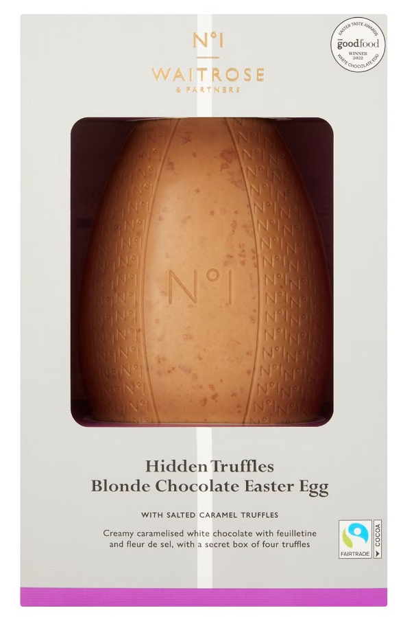 Das Easter Egg von Waitrose ist mit nur 9 % am wenigsten gestiegen