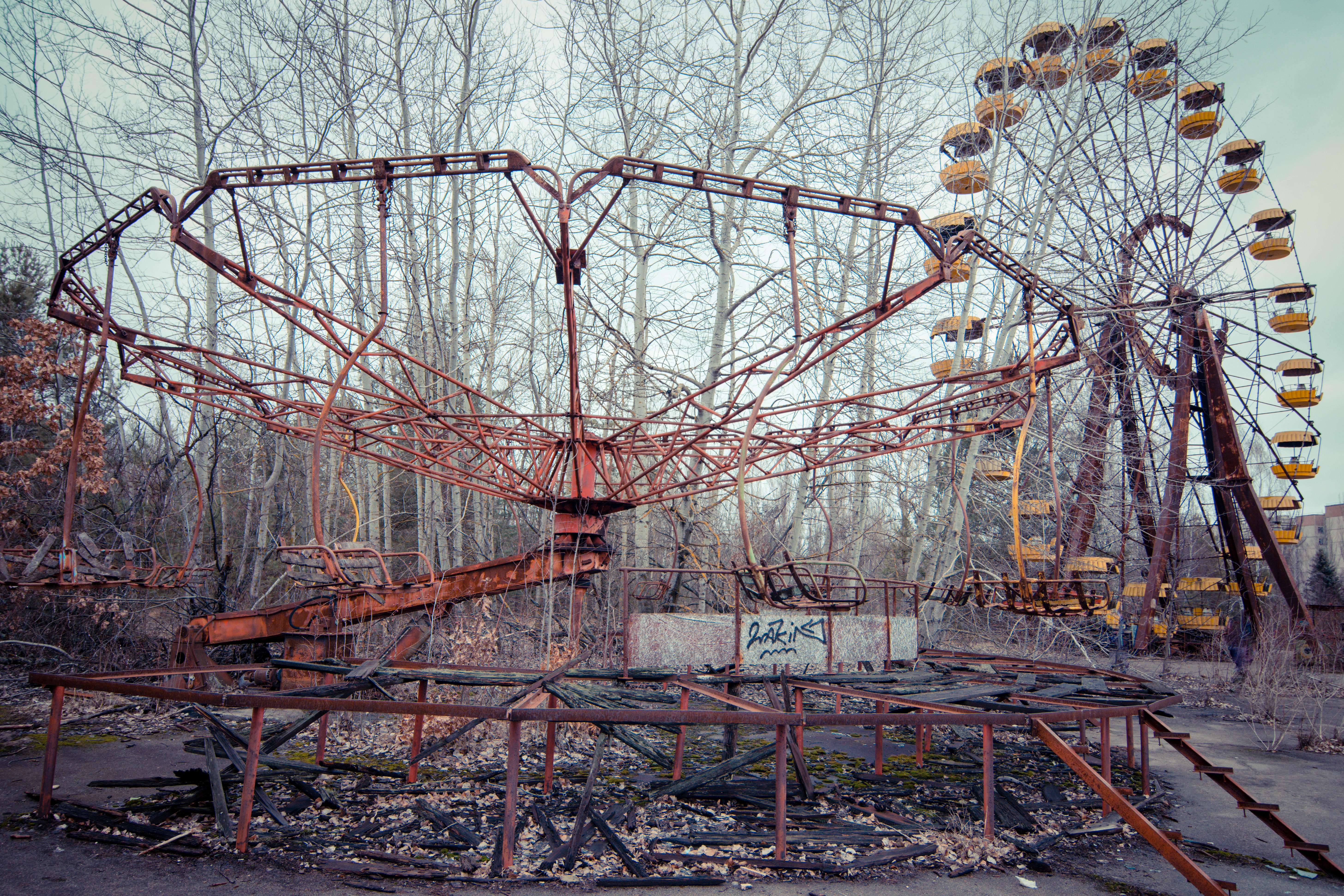 Die Fahrgeschäfte wurden vor der Katastrophe von Tschernobyl nie genutzt