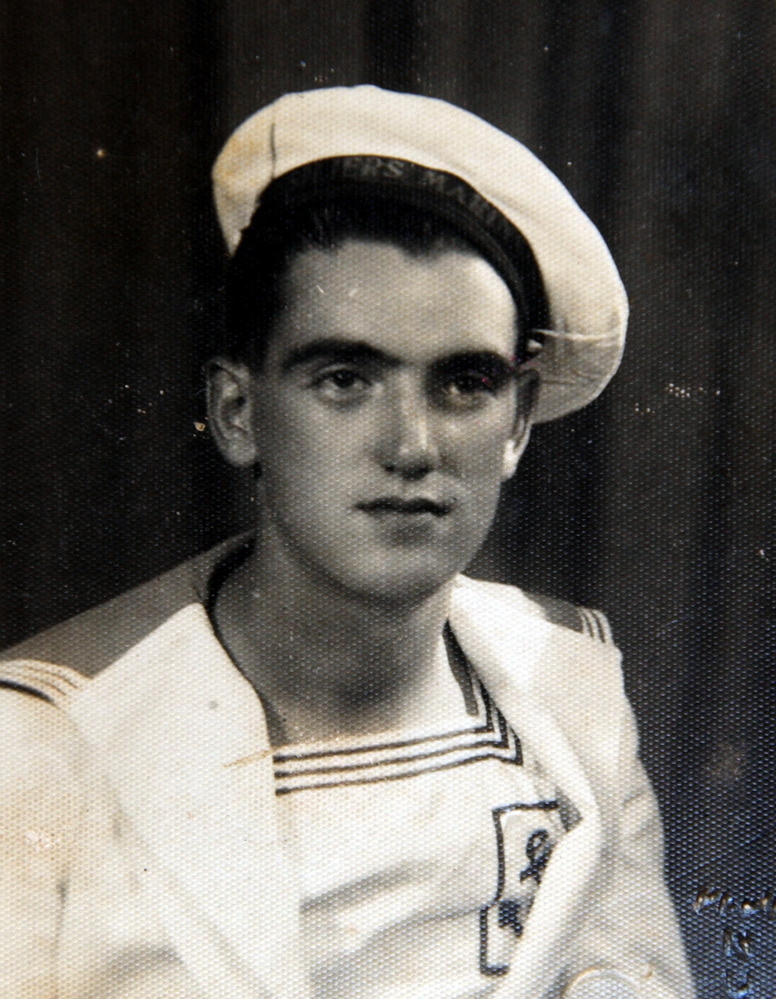 Foto aus dem Jahr 1942 von Leon Gautier, der am 6. Juni 1944 um 7:30 Uhr unter dem Kommando von Kapitän Philippe Kieffer am Strand von Ouistreham landete.