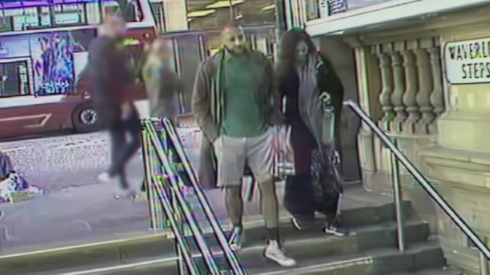 CCTV footage showed the couple in Edinburgh before the murder