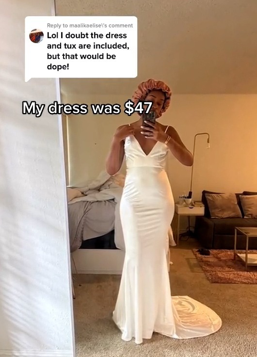 Die Leute sagten, sie habe das Kleid wie „eine Million Dollar“ aussehen lassen.