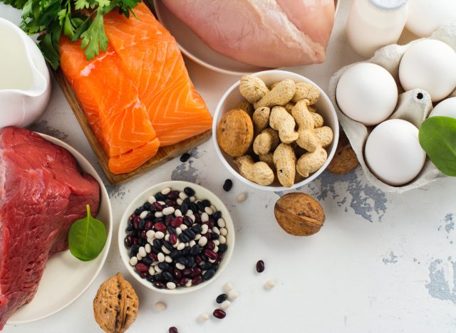 proteinreiche Lebensmittel, Konzept des besten Proteins zur Gewichtsabnahme