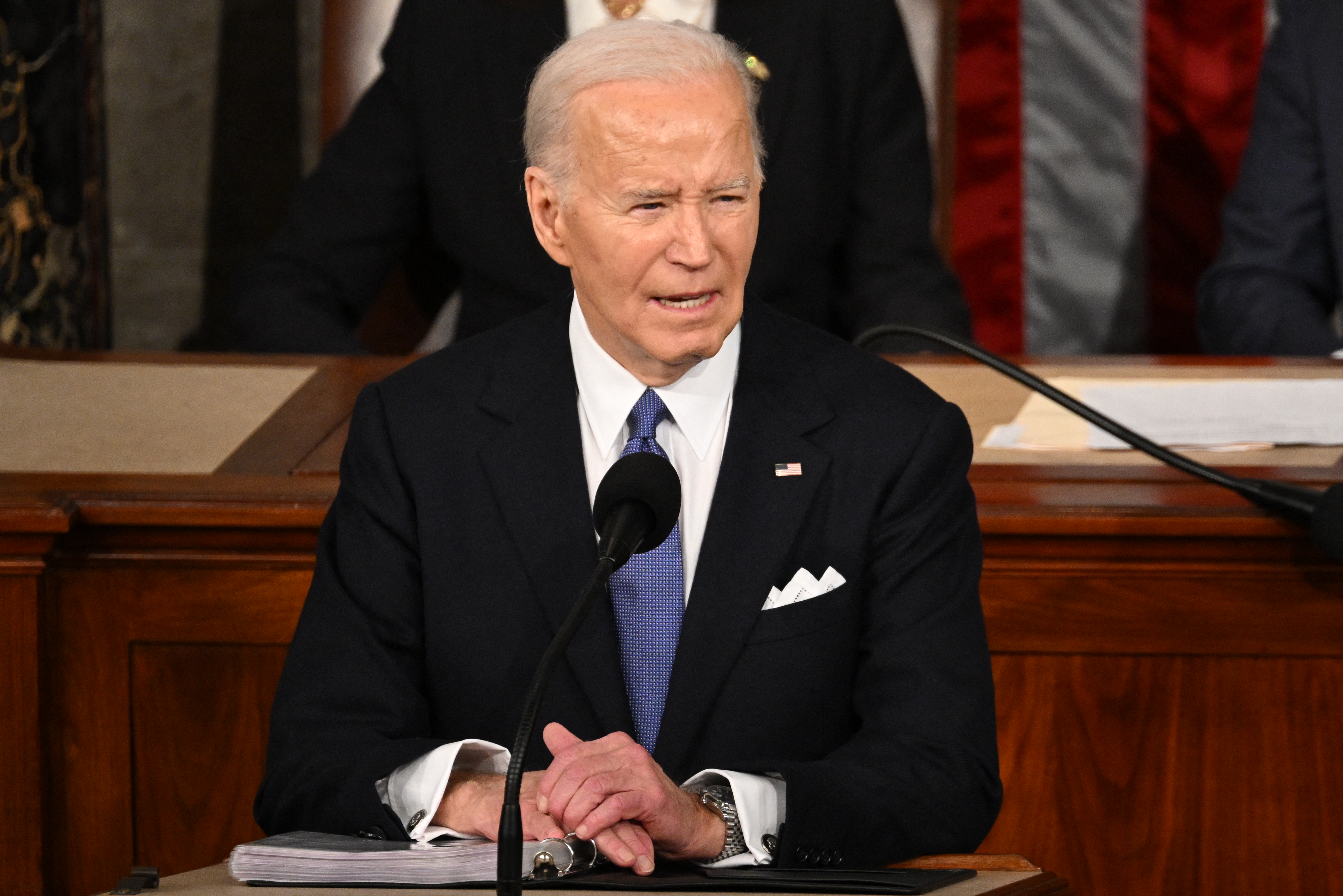 Präsident Joe Biden sprach sich gegen Gewalt aus