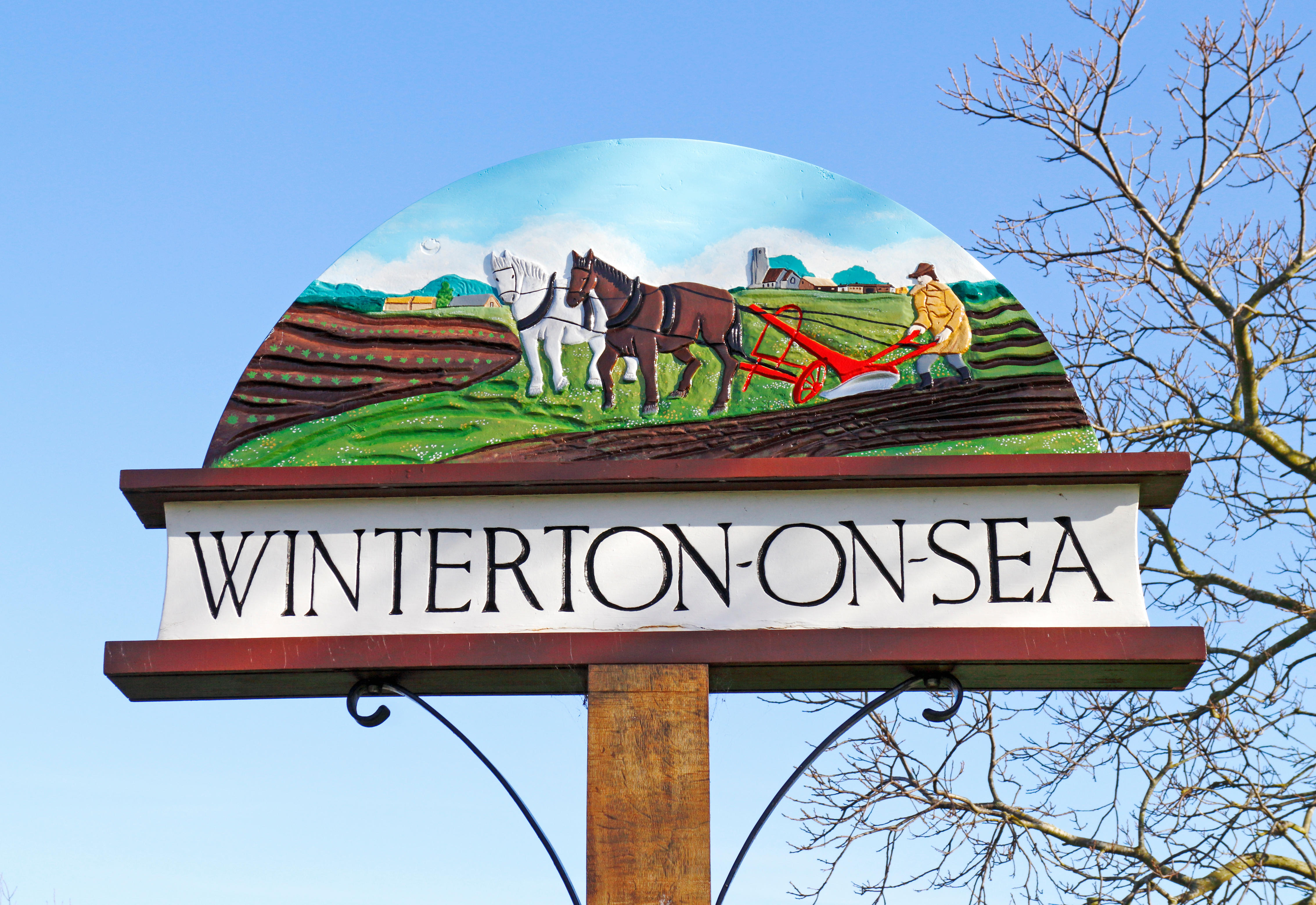 Winterton-on-Sea ist ein kleines Dorf an der malerischen Küste von Norfolk