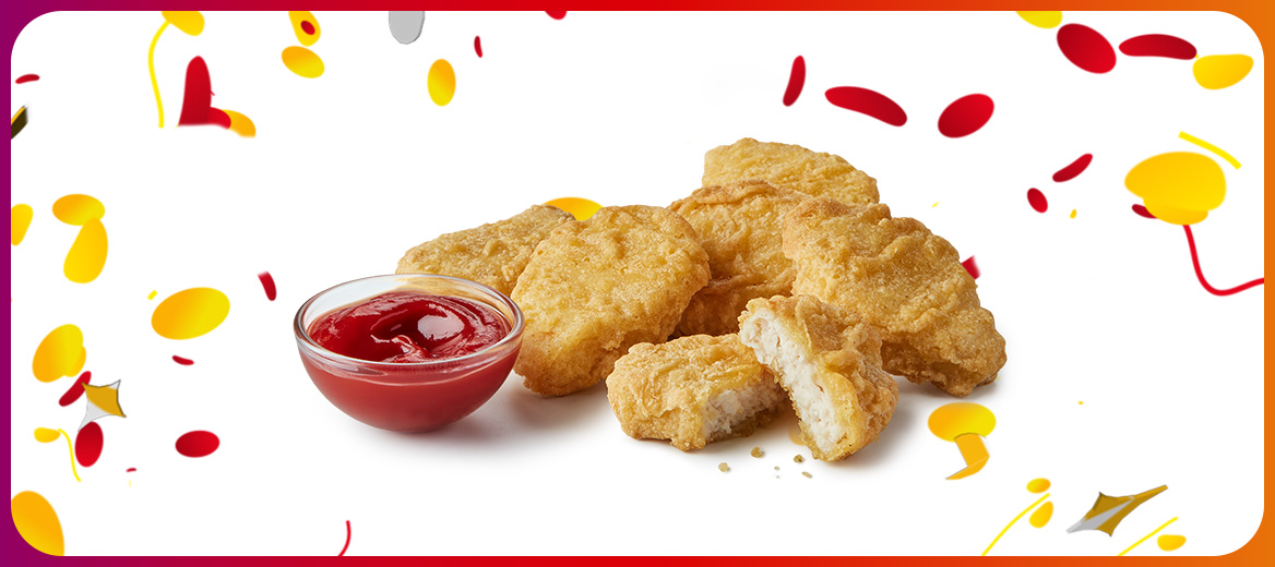 Holen Sie sich über die McDonald's-App eine sechsteilige Hühnchen-McNuggets-Box für 1,39 £ statt 2,78 £