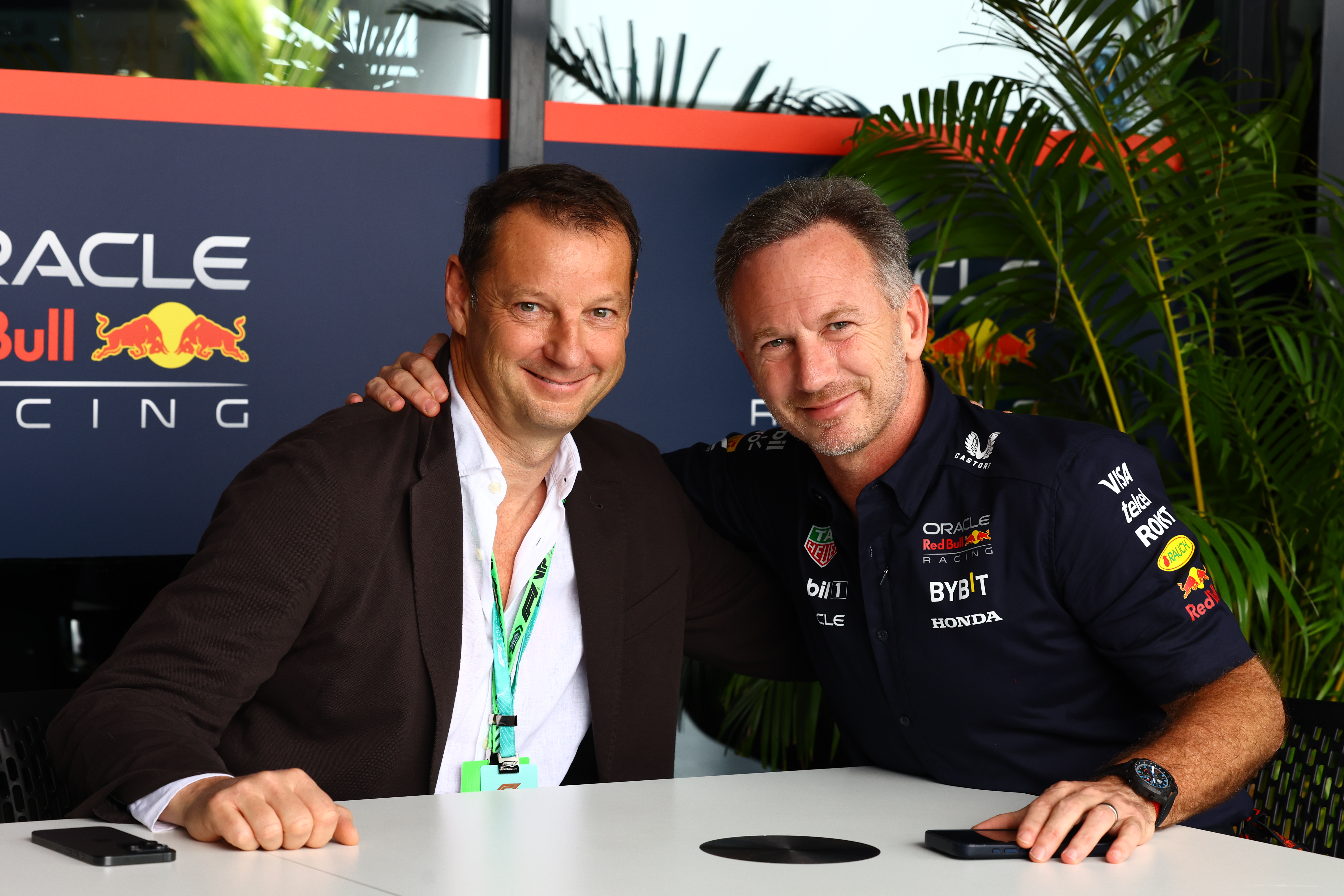 Horner mit Red Bull-CEO Franz Watzlawick
