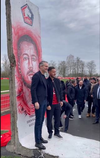 Hazard stellte in Lille einen nach ihm benannten Trainingsplatz vor