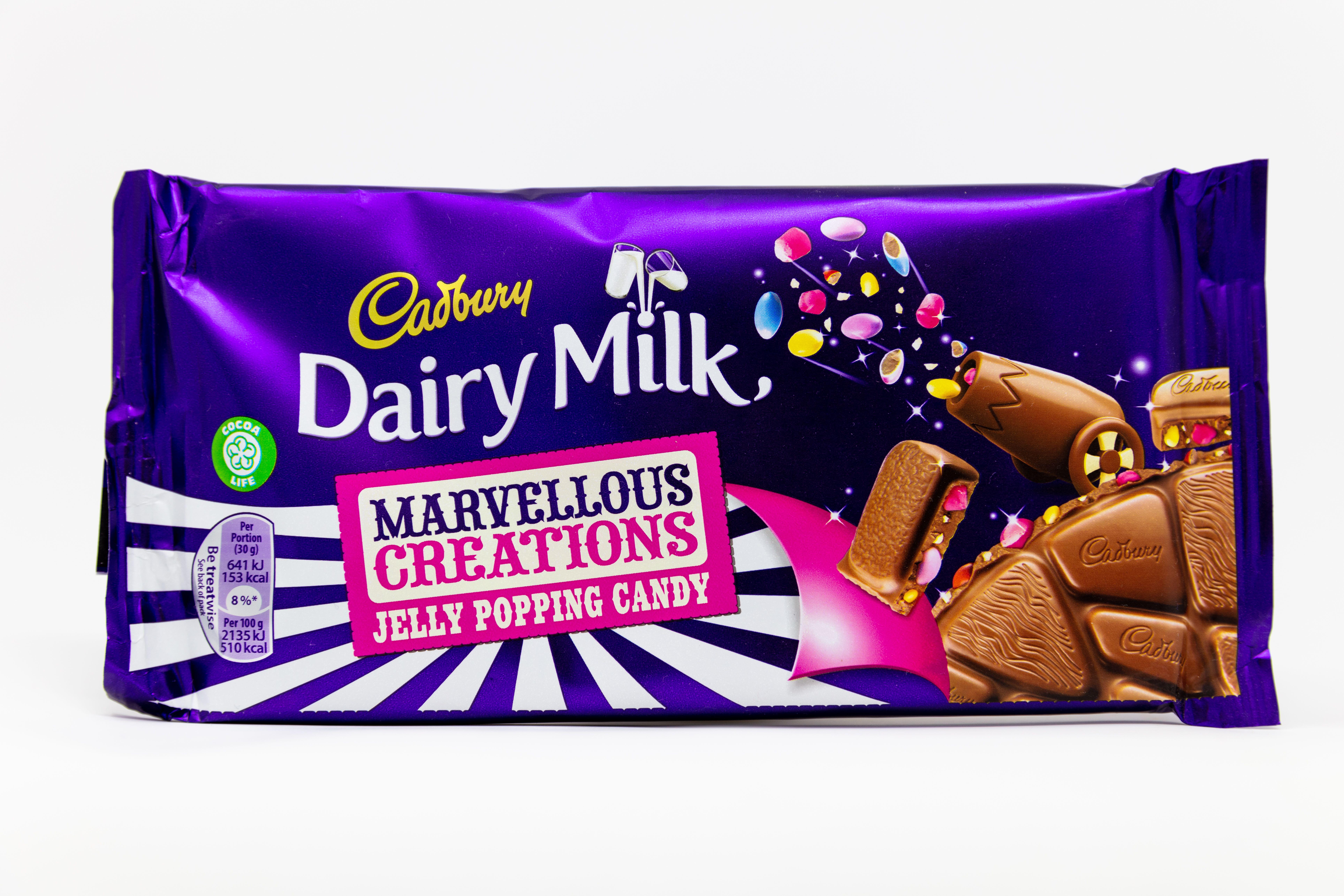 Die neue Schokolade scheint den Kreationen von Dairy Milk Marvelous nachempfunden zu sein