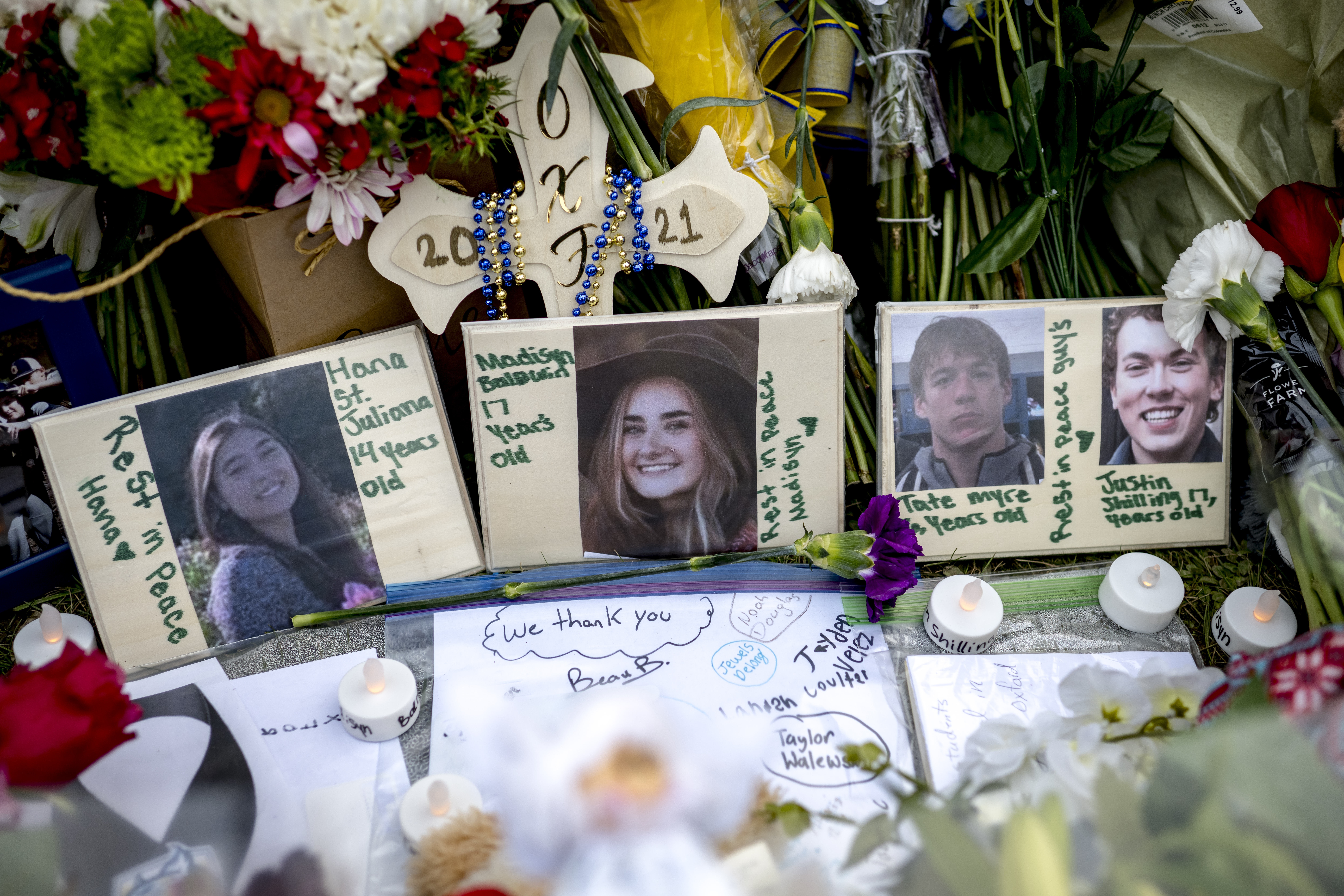 Die Opfer waren Madisyn Baldwin (16), Tate Myre (16), Justin Shilling (17) und Hana St. Juliana (14).
