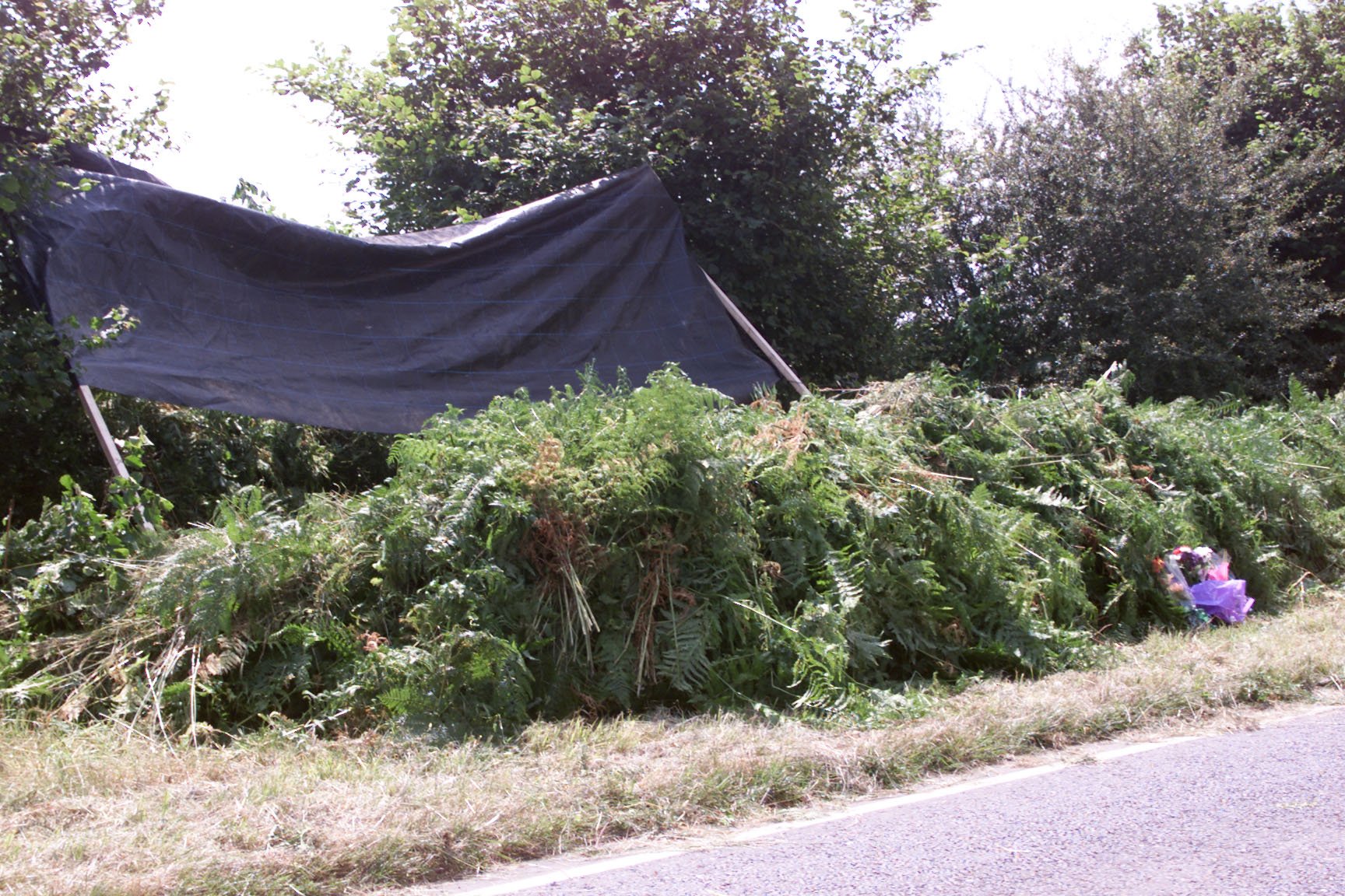 The crime scene where the body of Sarah Payne was found