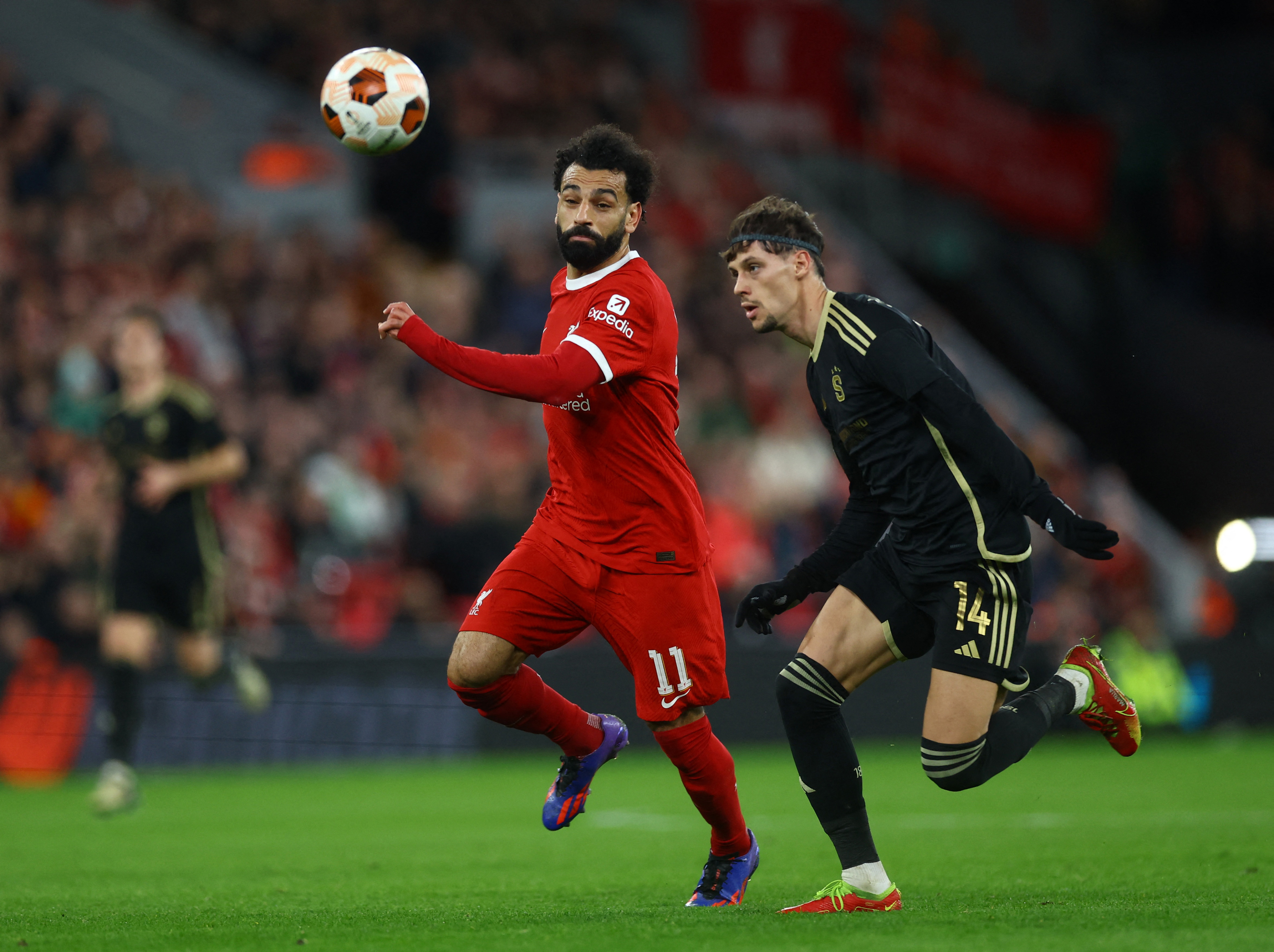 Salah erzielte beim 6:1-Sieg Liverpools gegen Sparta Prag sein 20. Saisontor