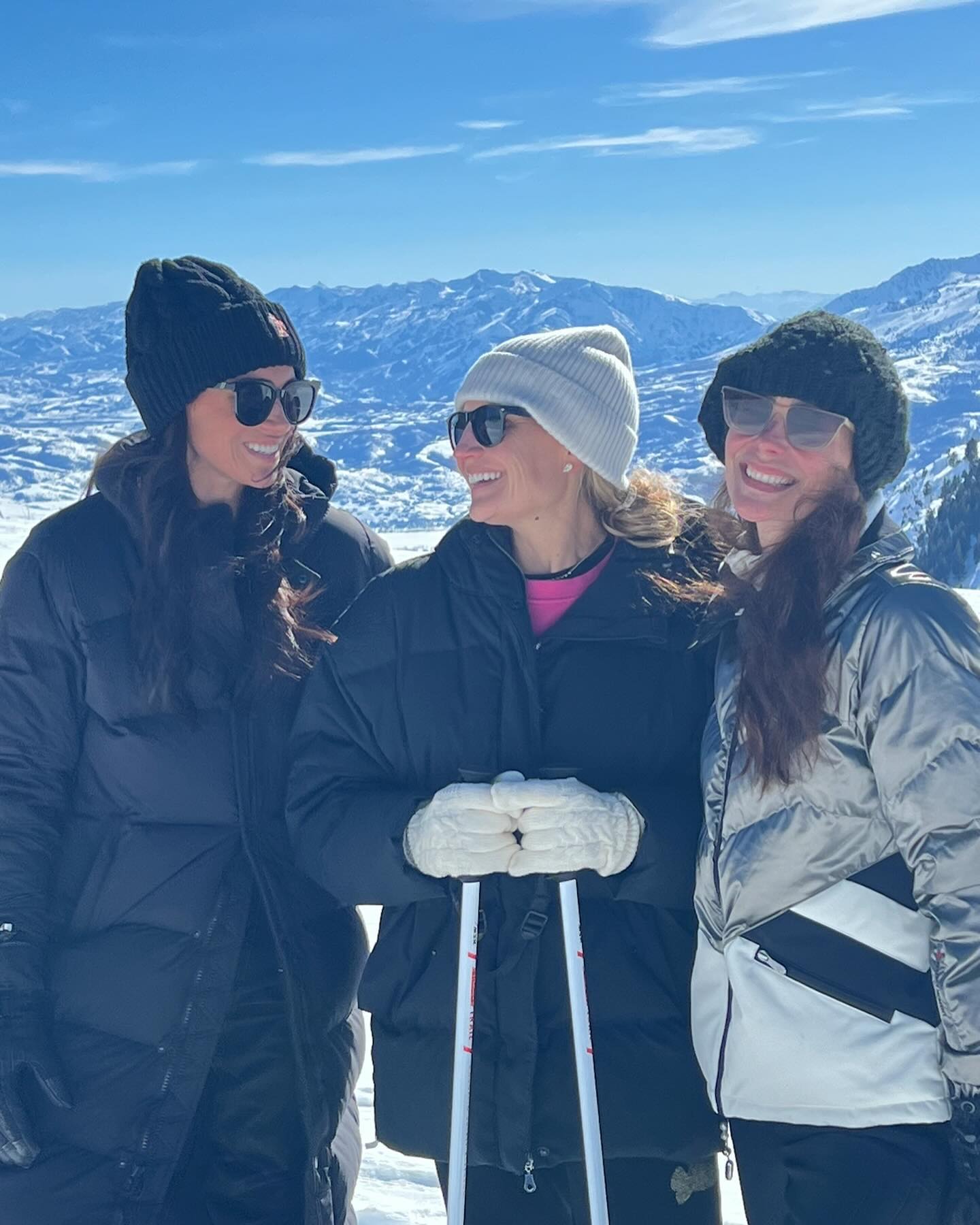 Anfang des Monats flog sie für einen „perfekten“ Skiausflug mit Freunden nach Utah