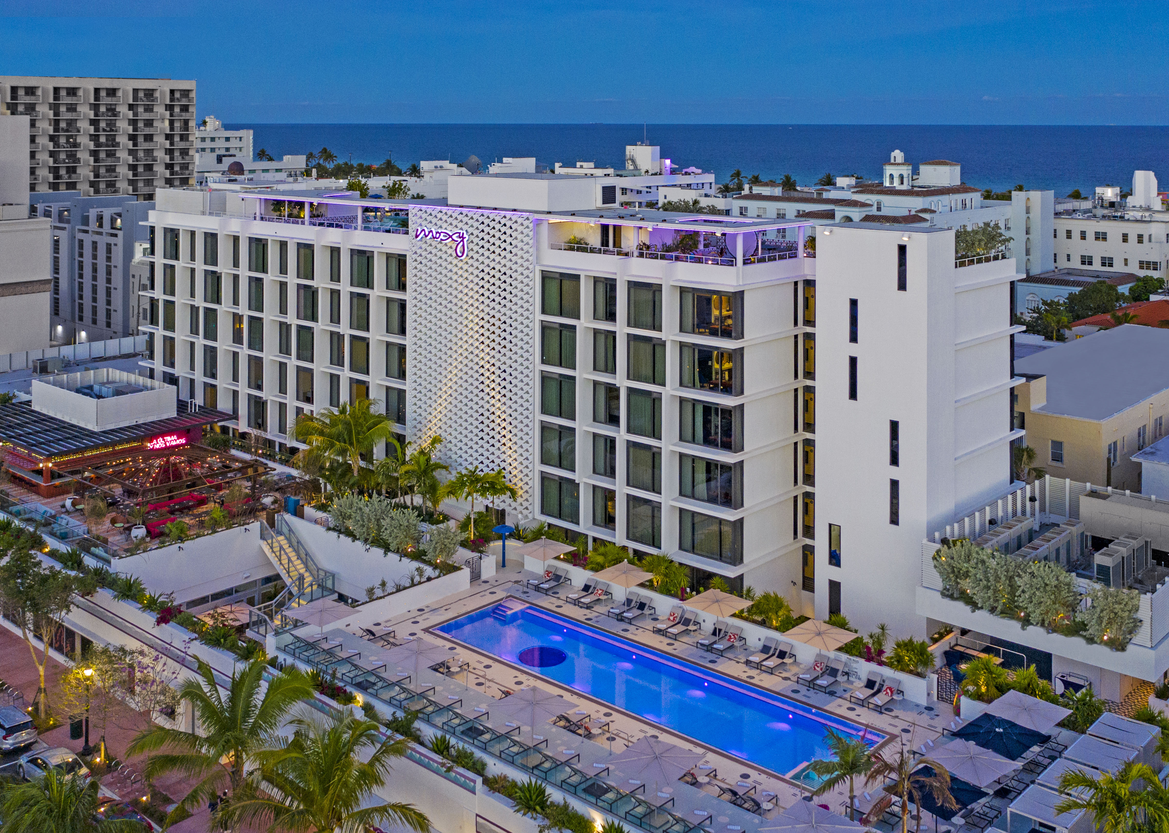 Das Moxy Hotel liegt perfekt in Miami und ist ein luxuriöser Ausgangspunkt für Ihren Aufenthalt