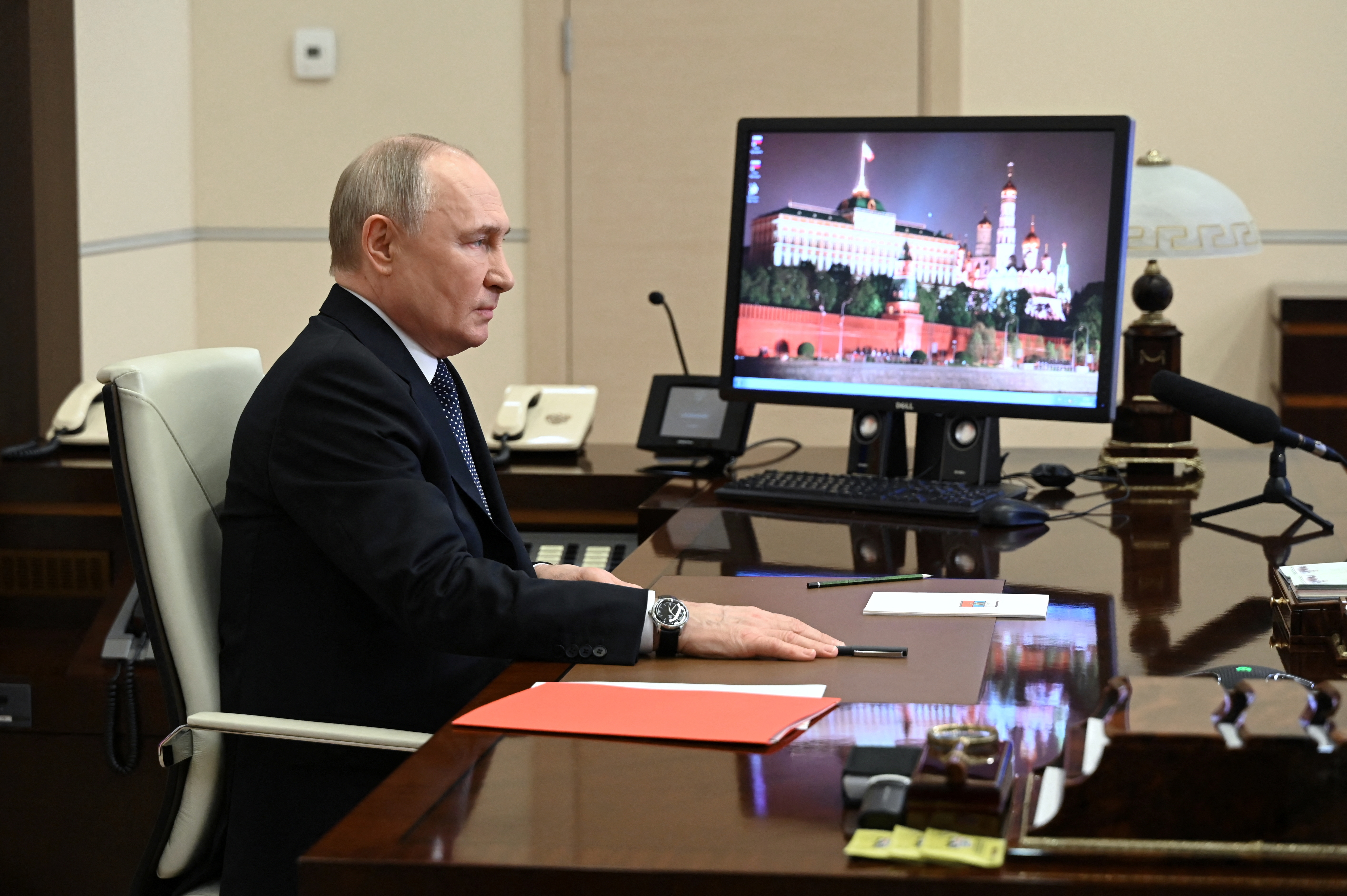 Wladimir Putin hat der Ukraine vorgeworfen, versucht zu haben, die Wahl zu sabotieren