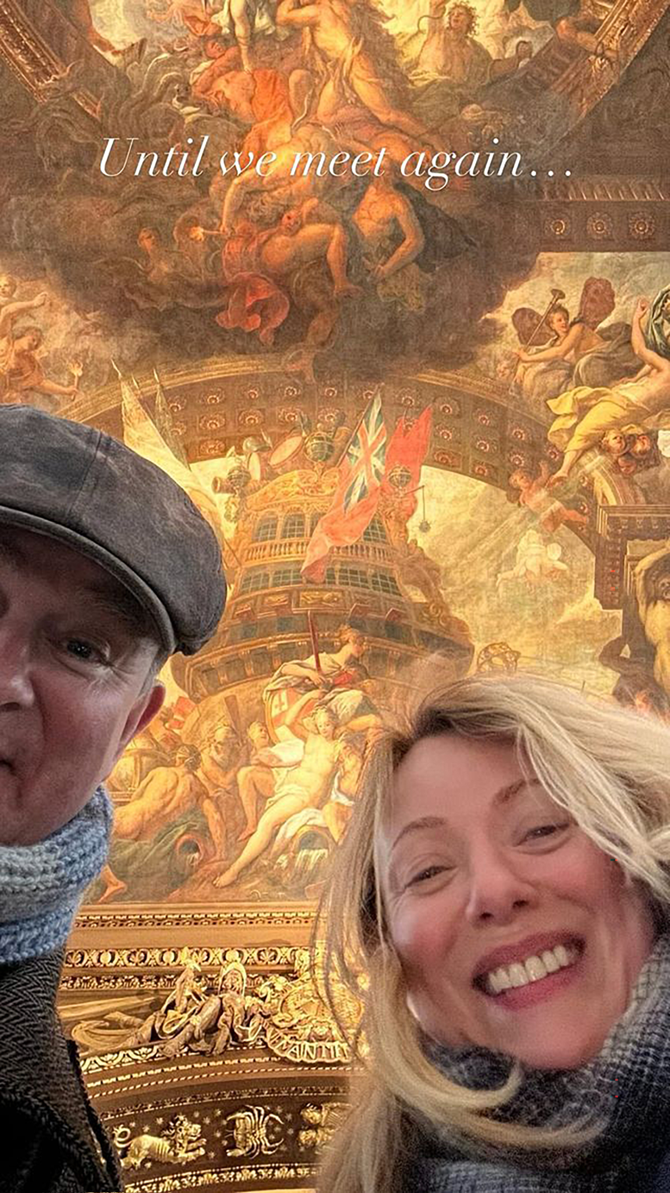 Claires Selfie mit Hugh, als sie ihn in London besuchte