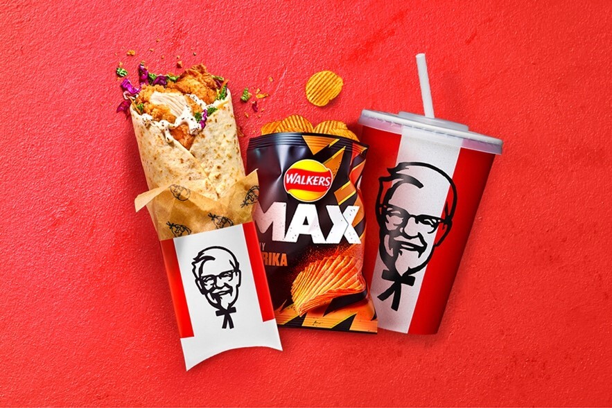 KFC hat ein Angebot zum Mittagessen eingeführt, das ein Getränk und Chips beinhaltet