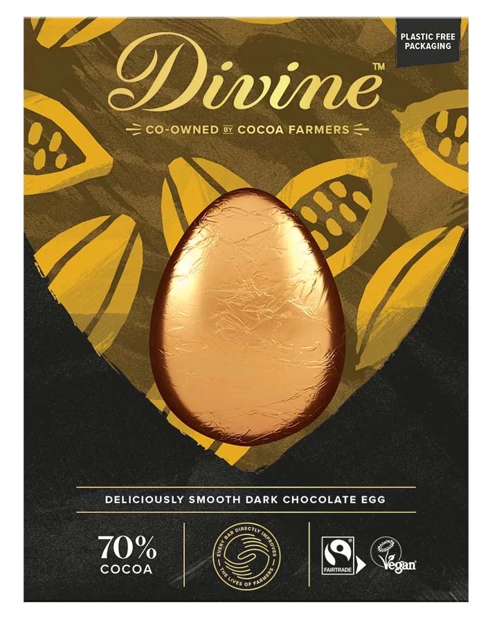 Das dunkle Schokoladenei von Divine hat in den letzten 12 Monaten die größte Größenreduzierung erlebt