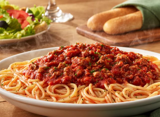 Olivengarten-Spaghetti mit Fleischsauce