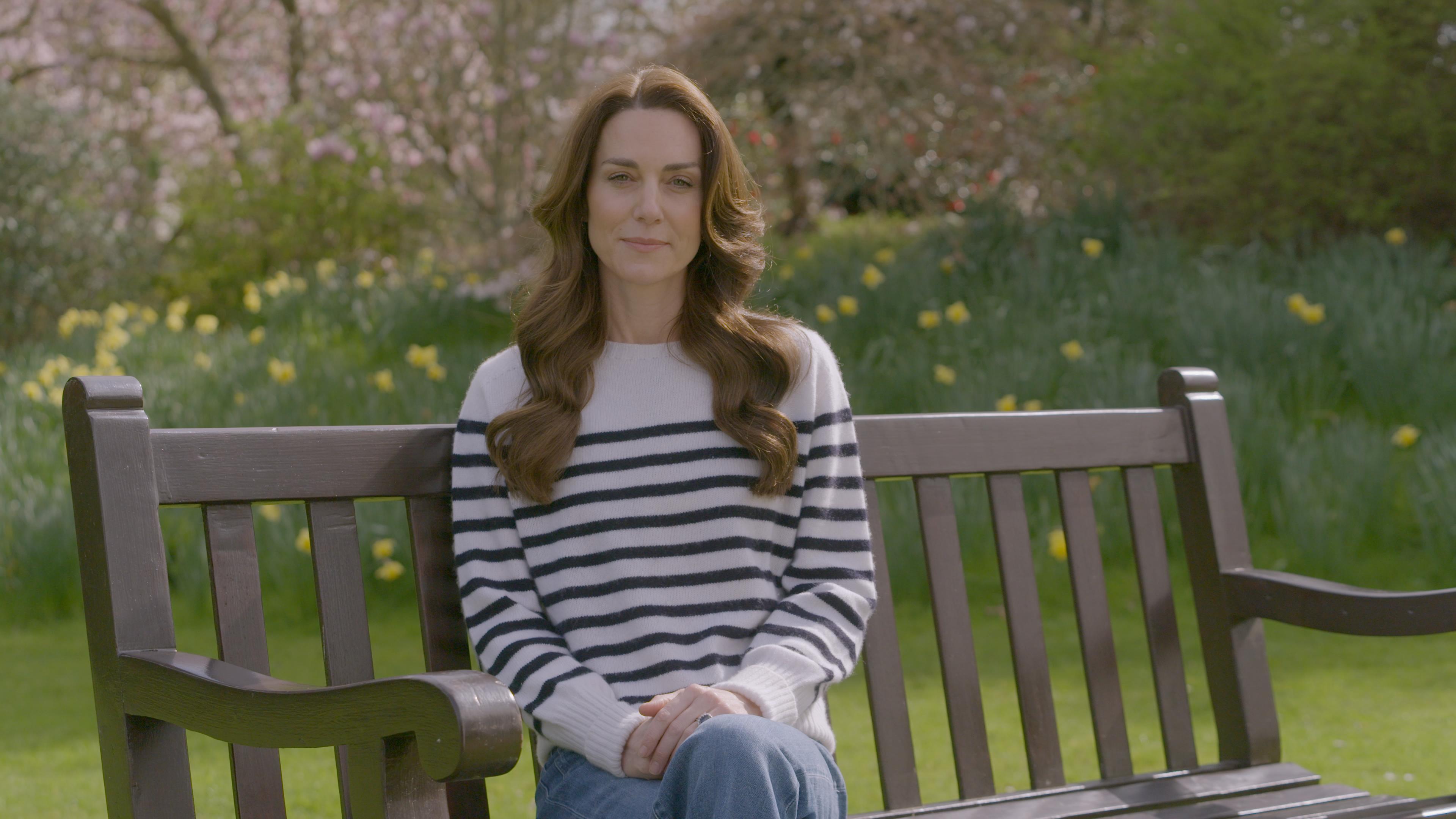Princess Kate made the announcement in a video message released on Friday