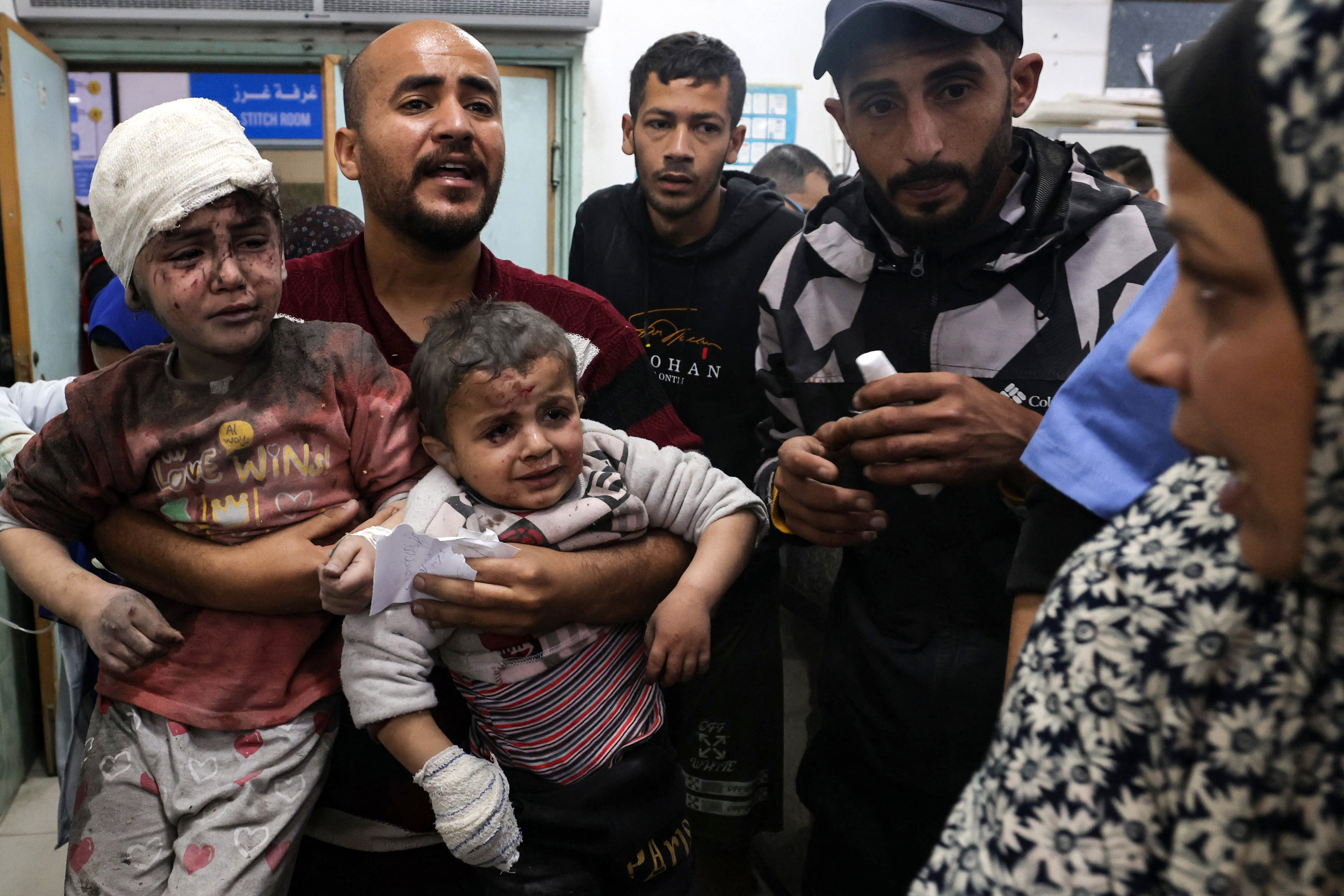 Bei einem israelischen Bombenangriff auf Rafah am 24. März wurden Dutzende Kinder verletzt