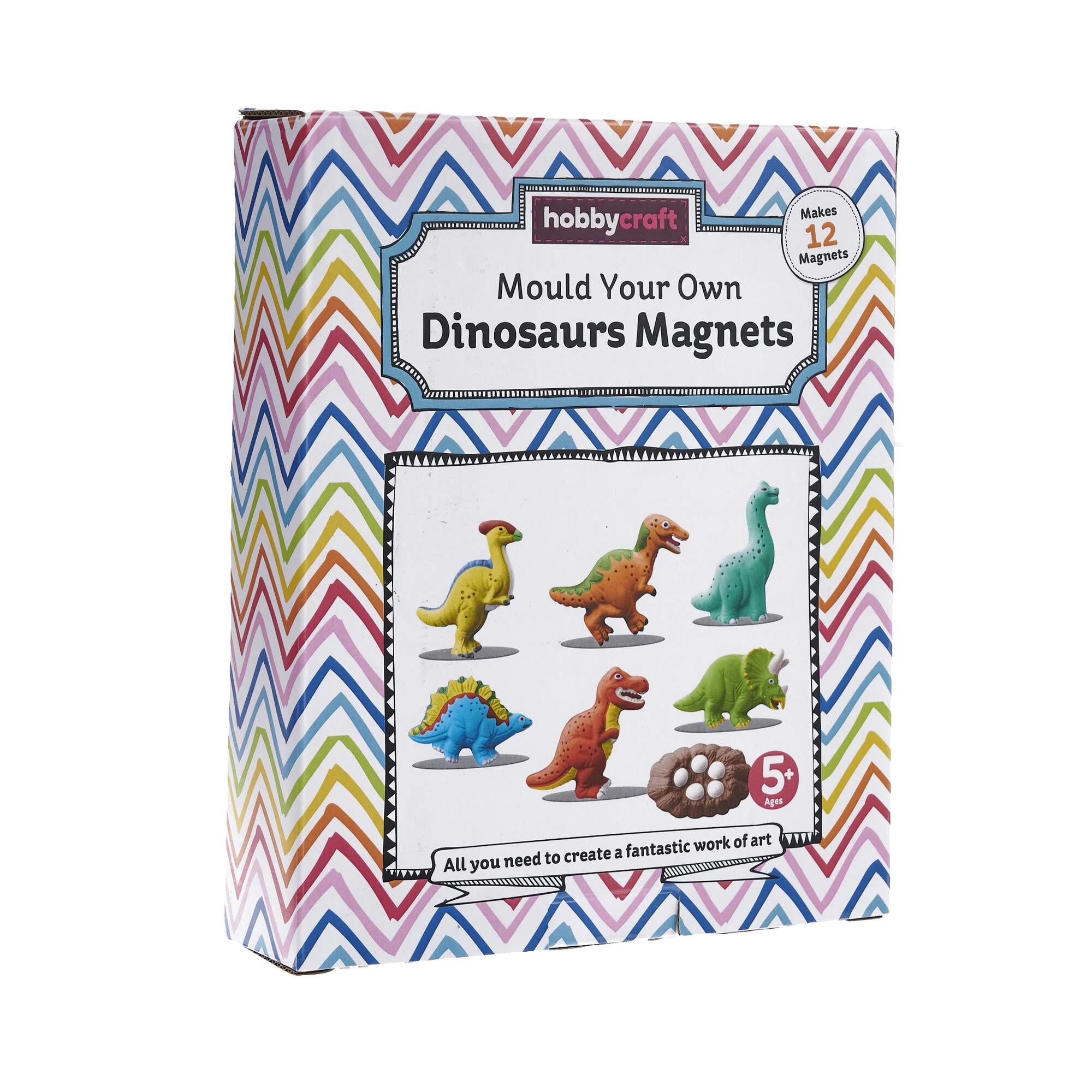 Sparen Sie 3 £ bei diesem Set Dinosaurier-Magneten bei Hobbycraft