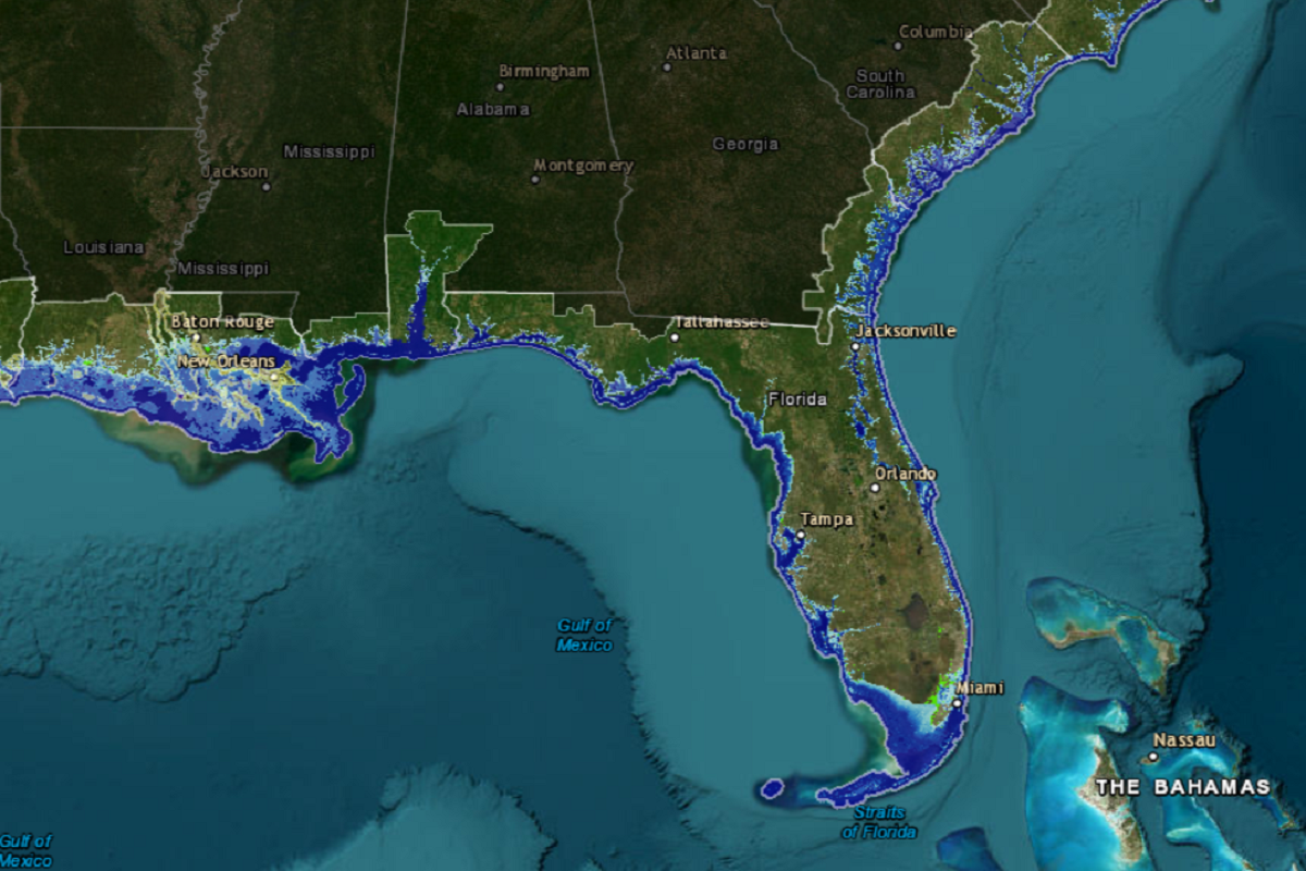 Der Meeresspiegel in Florida steigt um 6 Fuß