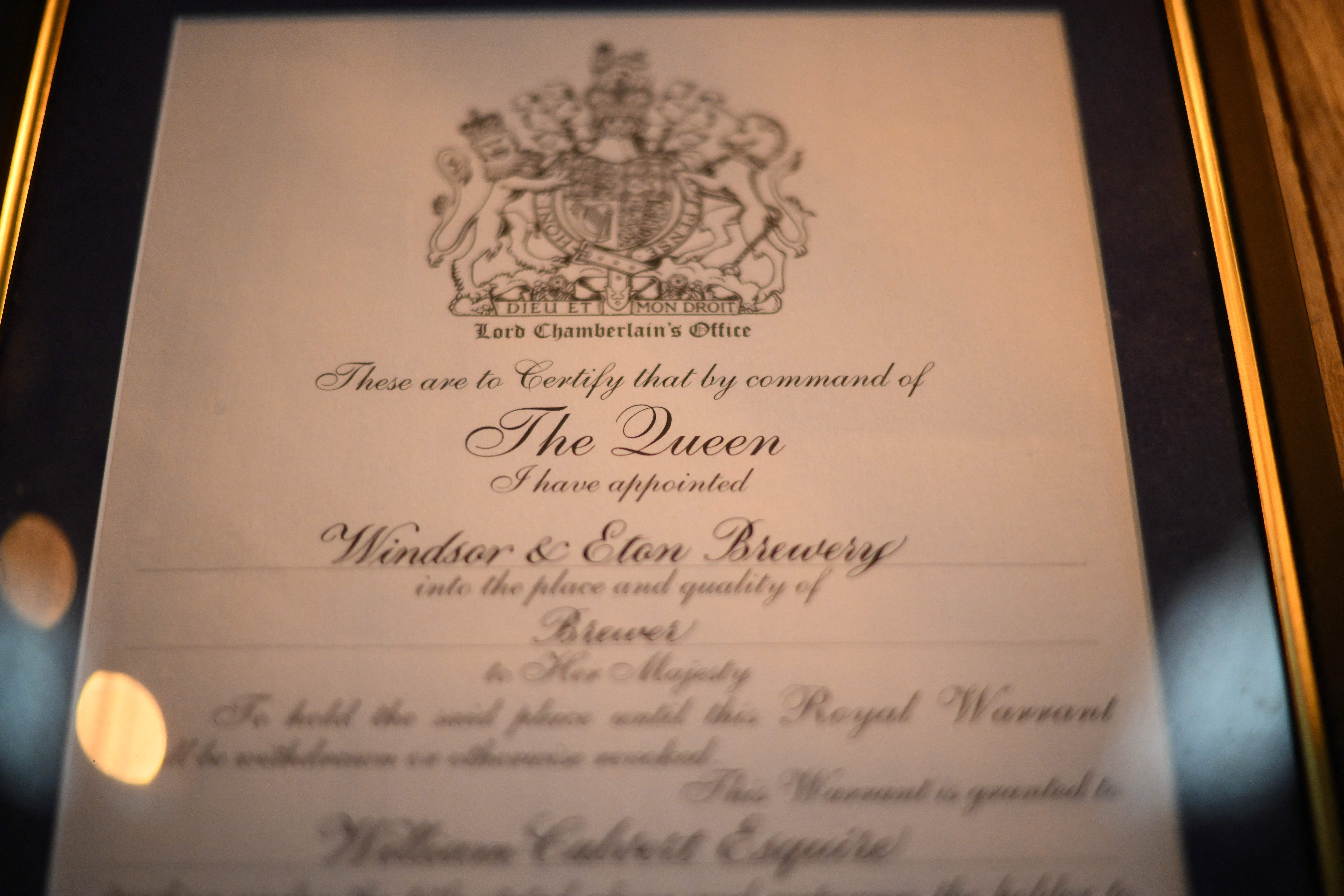 Die Brauerei Windsor & Eton erhielt von der verstorbenen Königin den Royal Warrant