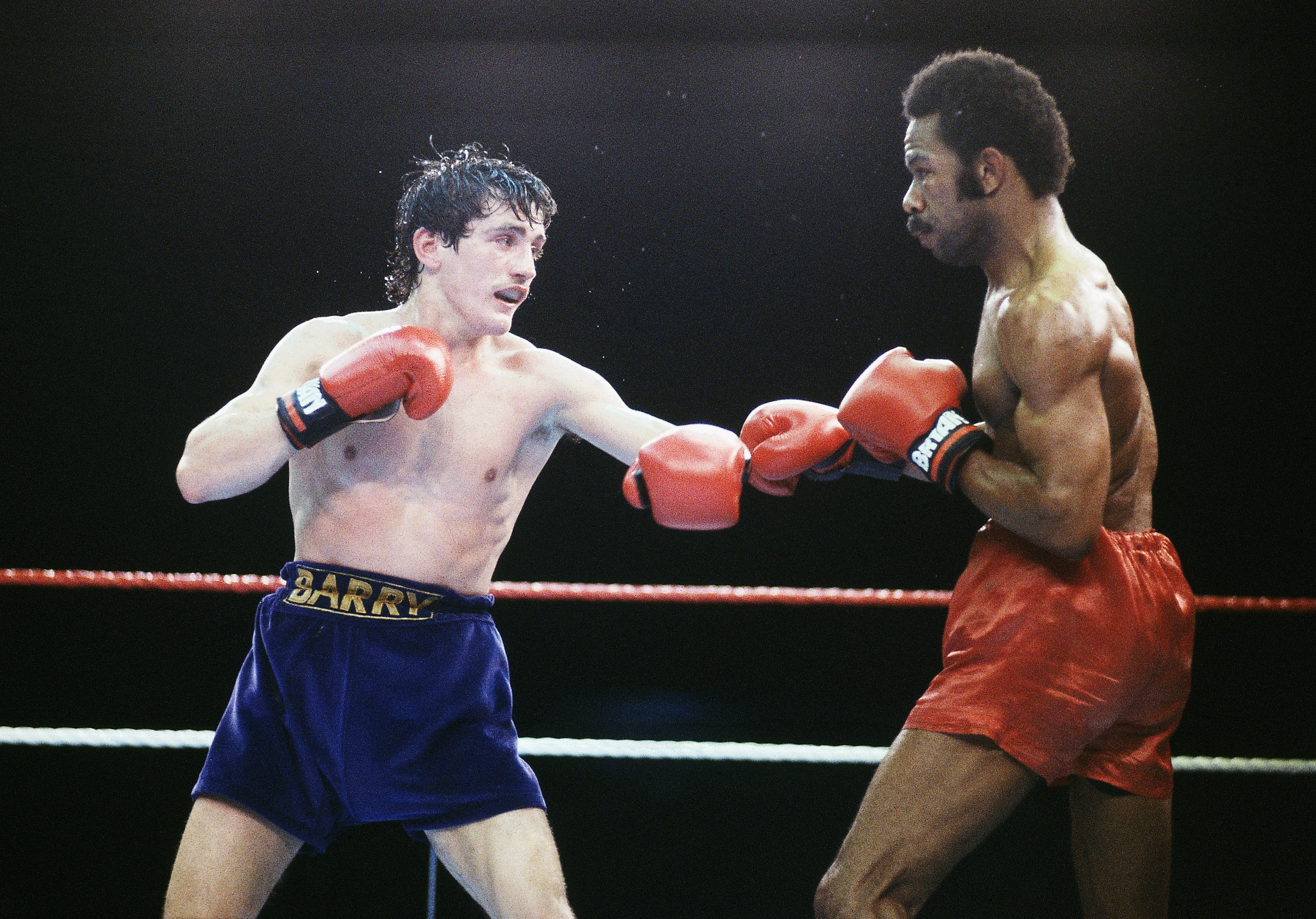 Barry kämpfte 1985 im Loftus Road Stadium gegen den Panamaer Eusebio Pedroza
