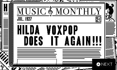 Die Titelseite von Music Monthly in DirectDrive.  Das Datum ist Juli 1927 und die Überschrift lautet 