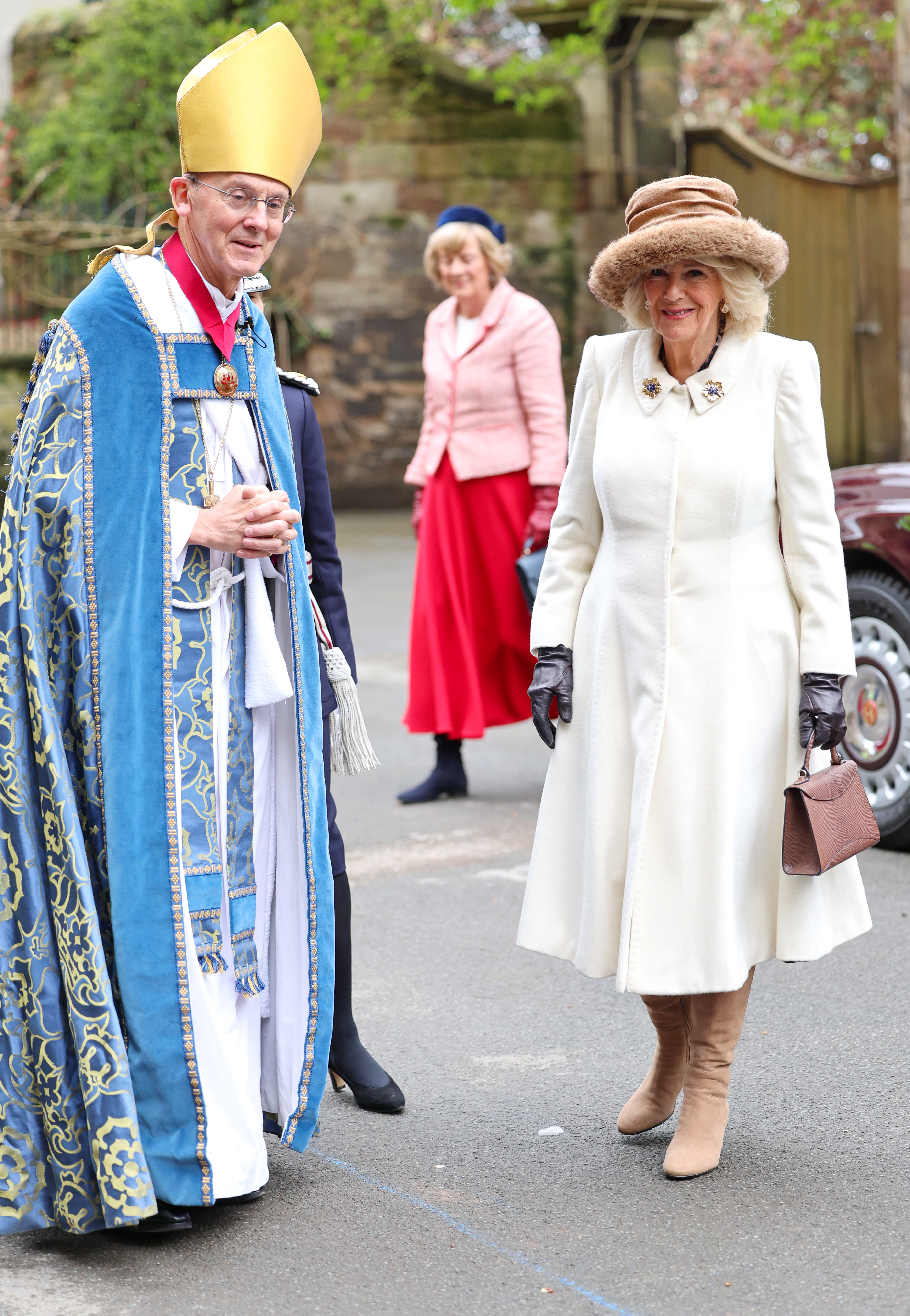 Camilla vertrat König Charles am Donnerstag beim Grüngottesdienst