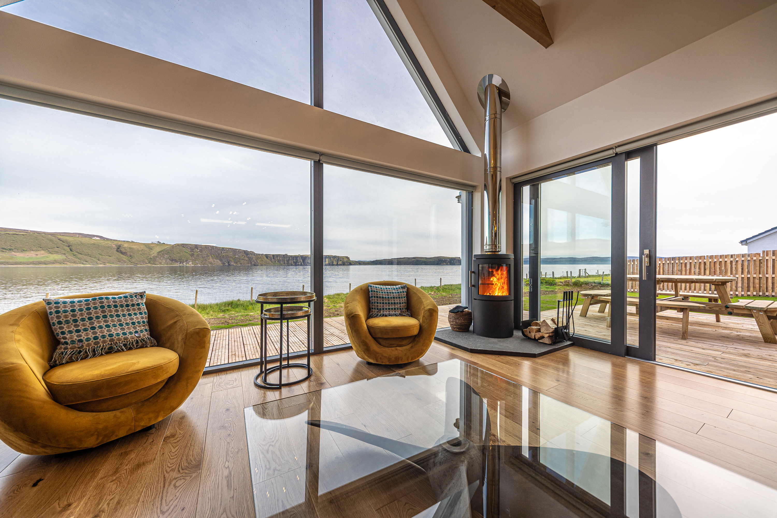 Als Gast der Unterkunft Isle of Skye können Sie von der Terrasse und dem Wohnzimmer aus Robben beobachten