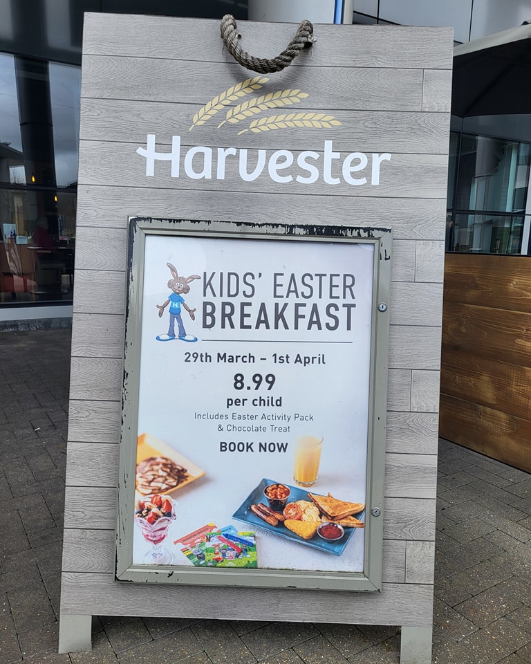 Harvester berechnet 8,99 £ für das Frühstück