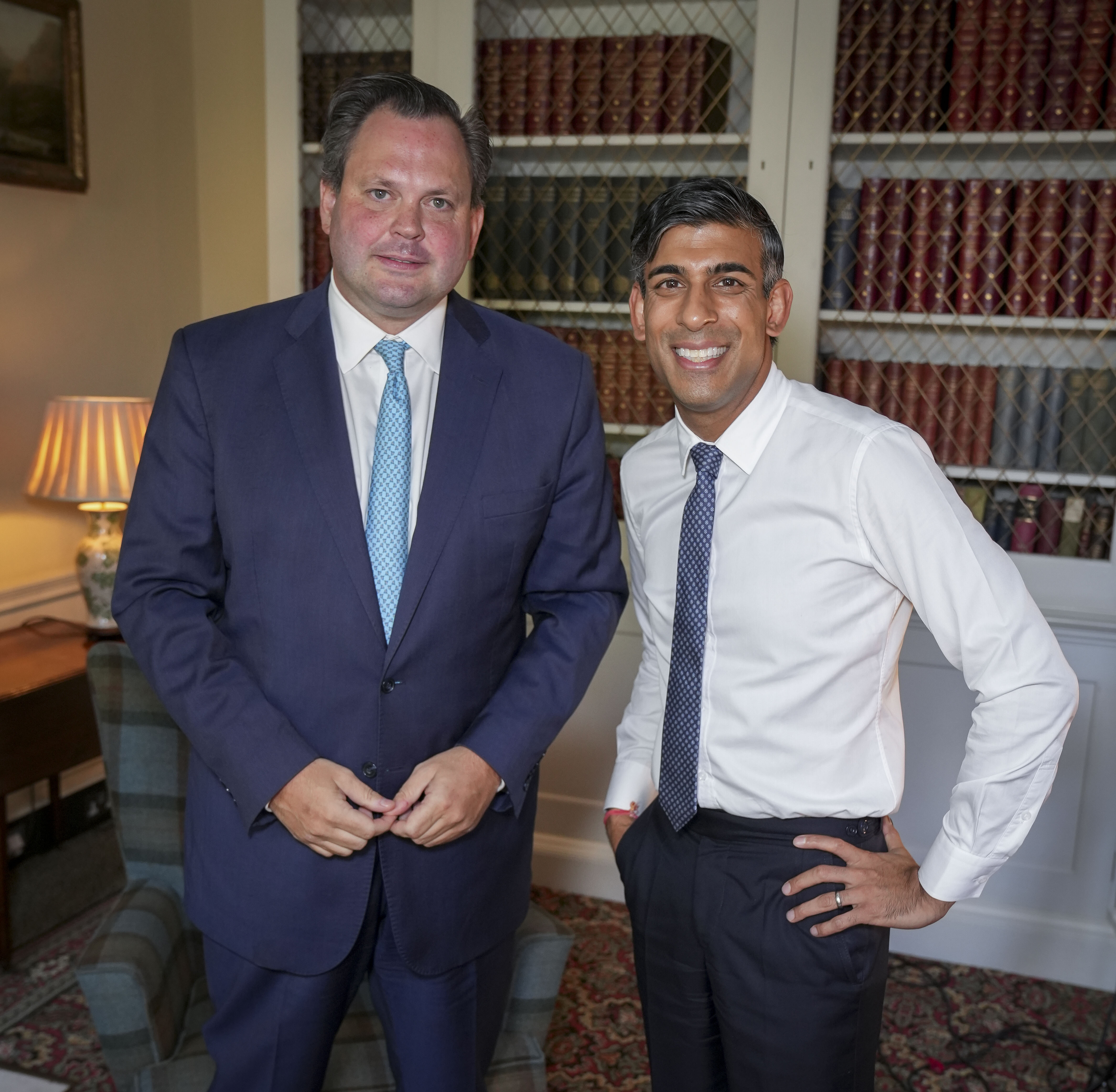 Der Premierminister mit Sun-Mann Harry Cole in der Downing Street im September letzten Jahres