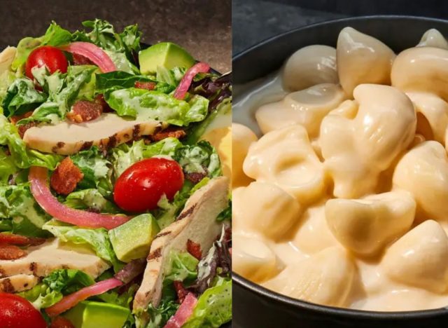 Panera-Salat und Mac and Cheese