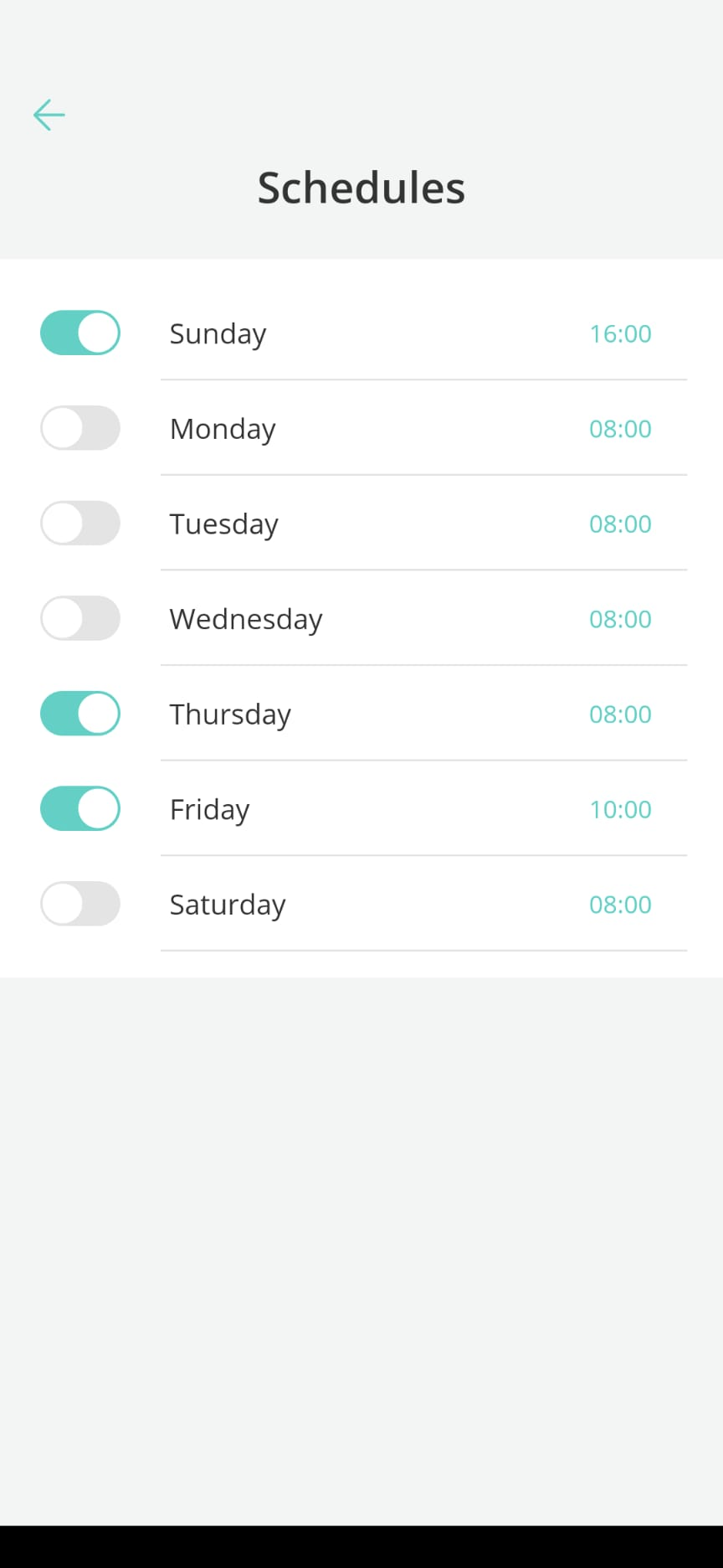 You can schedule cleans to start at certain times