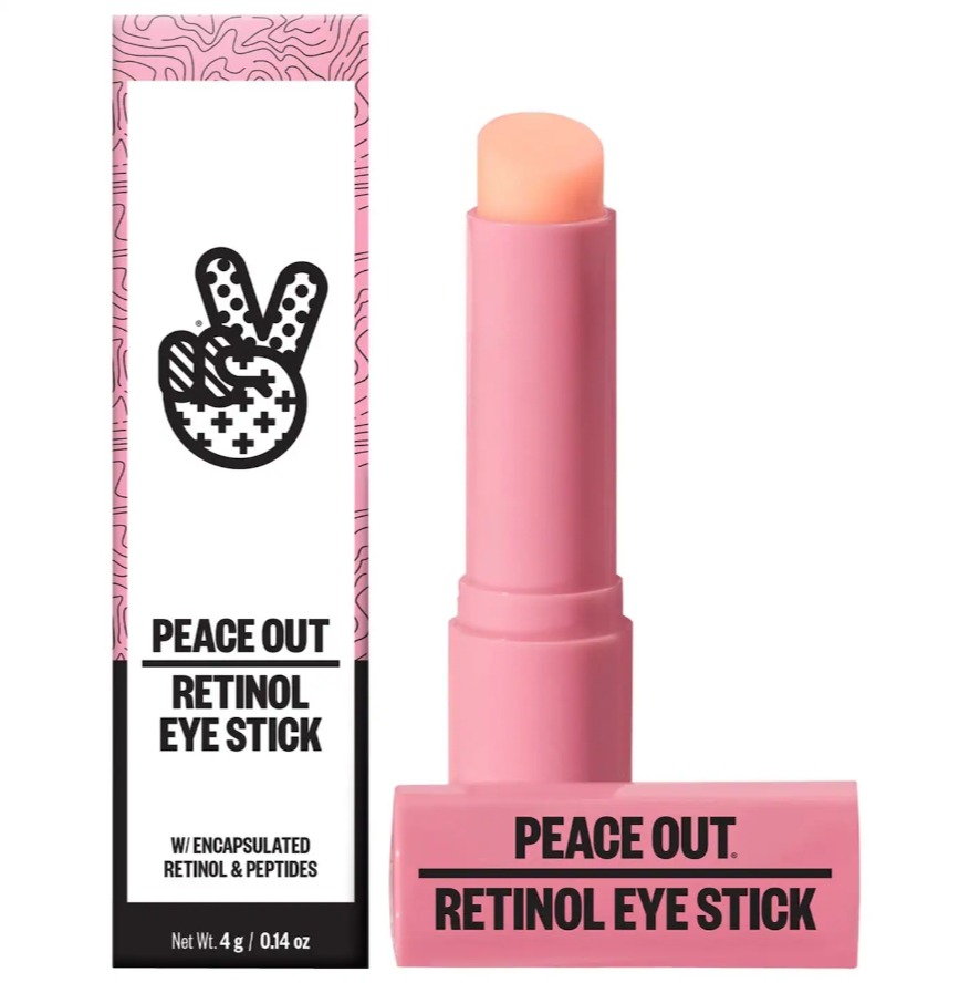 Der Peace Out Retinol Eye Stick wurde entwickelt, um Ihre Augenpartie aufzuhellen und Ihren Teint zu glätten