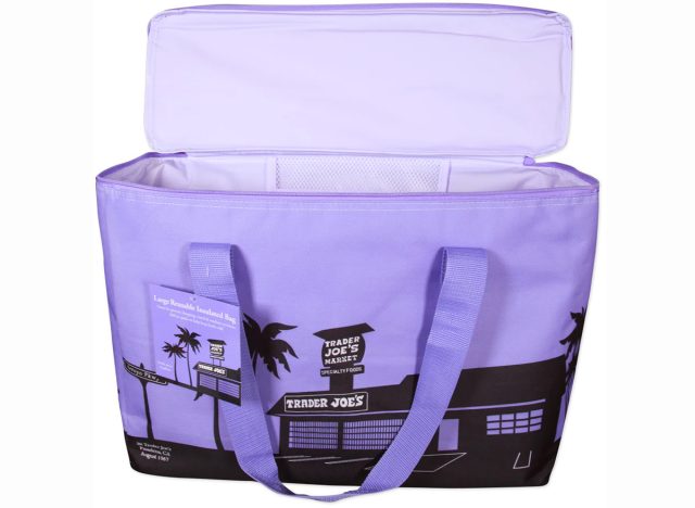 Wiederverwendbare, isolierte Lavender-Tasche von Trader Joe's in limitierter Auflage 