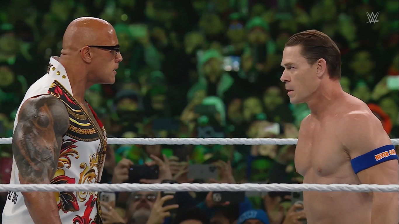 Cena sah aus, als hätte er einen Geist gesehen, als er Dwayne „The Rock“ Johnson zur Rede stellte