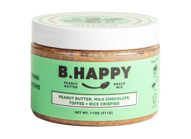 B. Happy Go Lucky Erdnussbutter, Milchschokolade, Toffee + Reis-Crispies