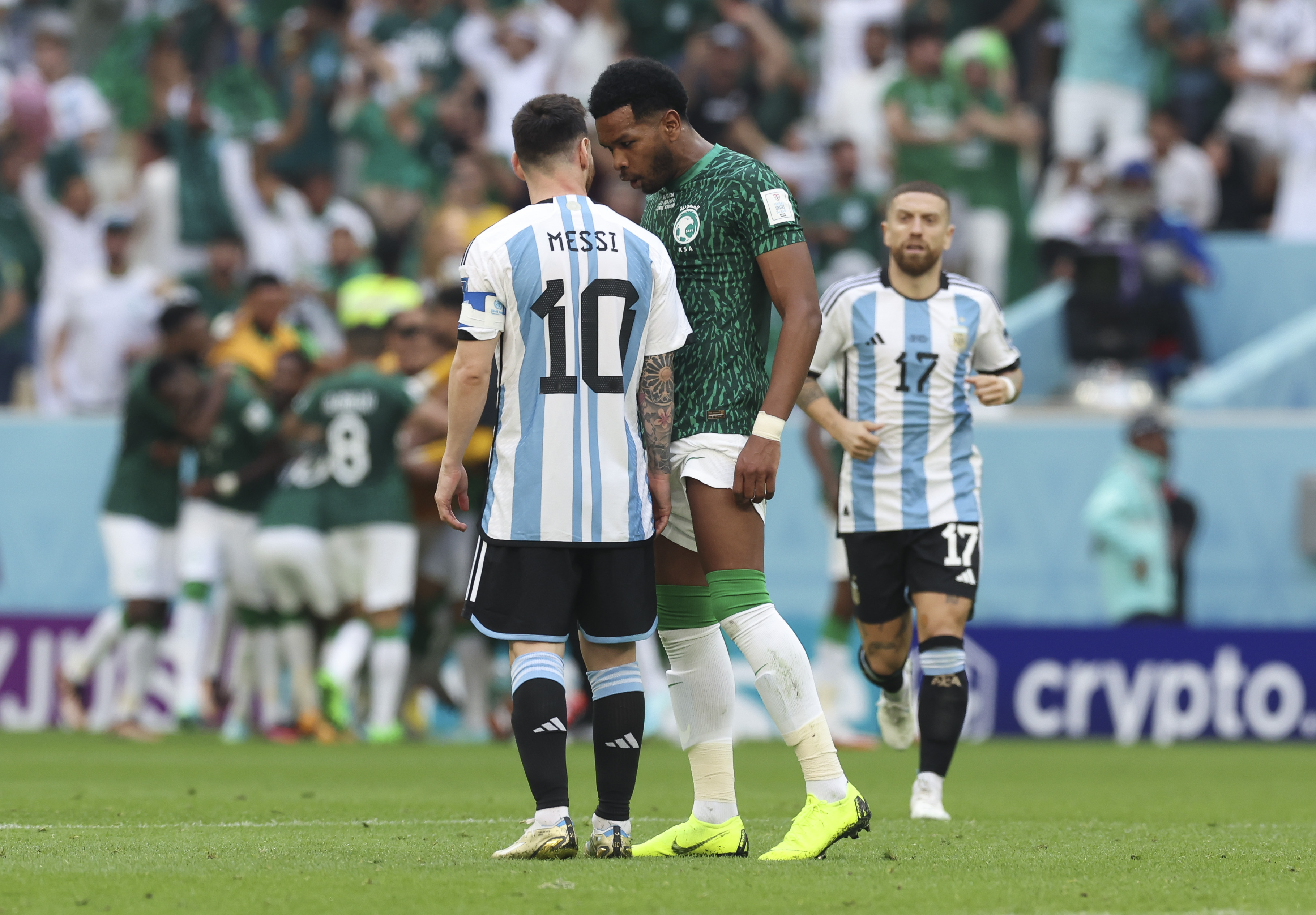Al-Bulahyi trat bei der Weltmeisterschaft gegen Lionel Messi an