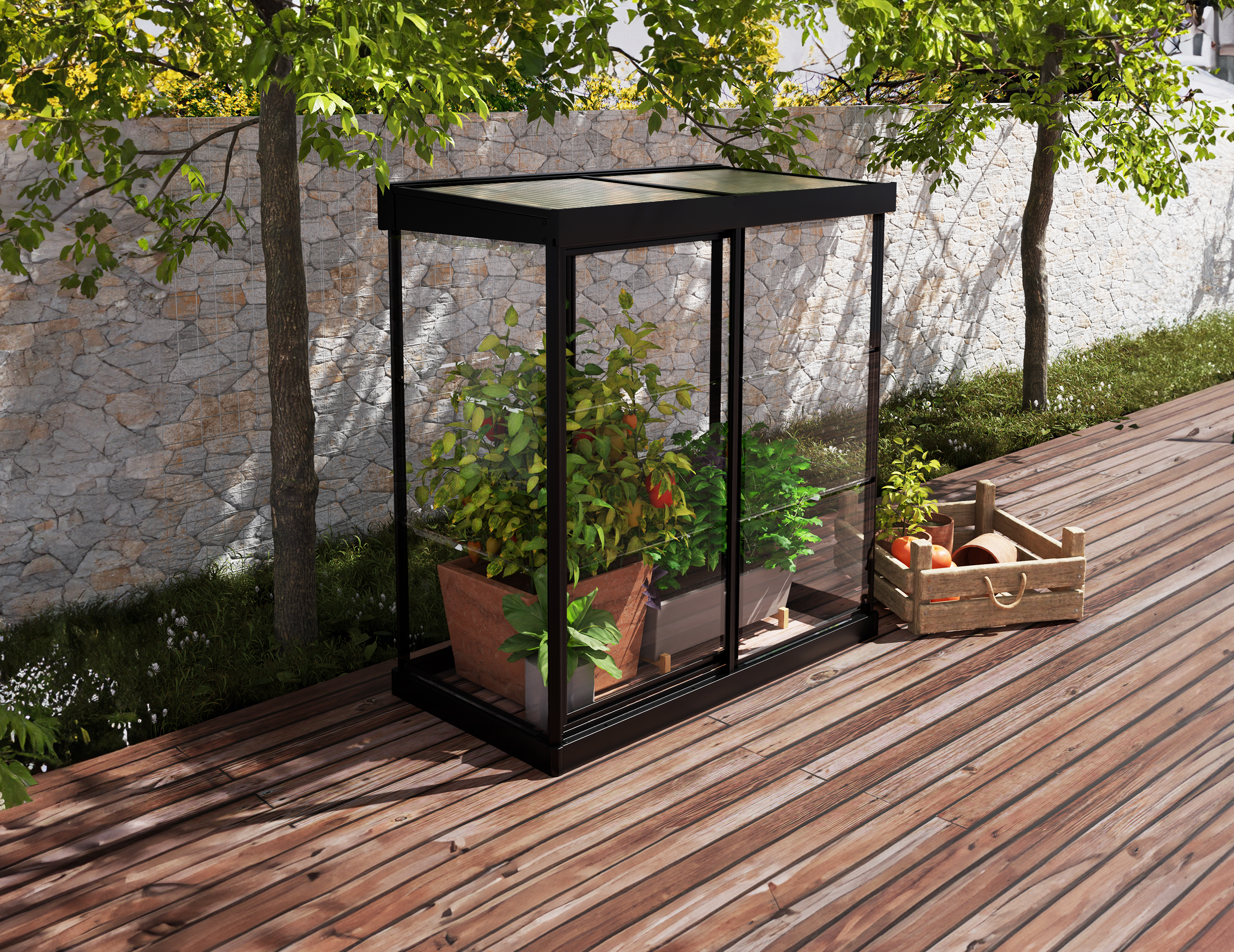 Dieses Mini-Gewächshaus ist perfekt für Gärtneranfänger oder solche mit begrenztem Platzangebot
