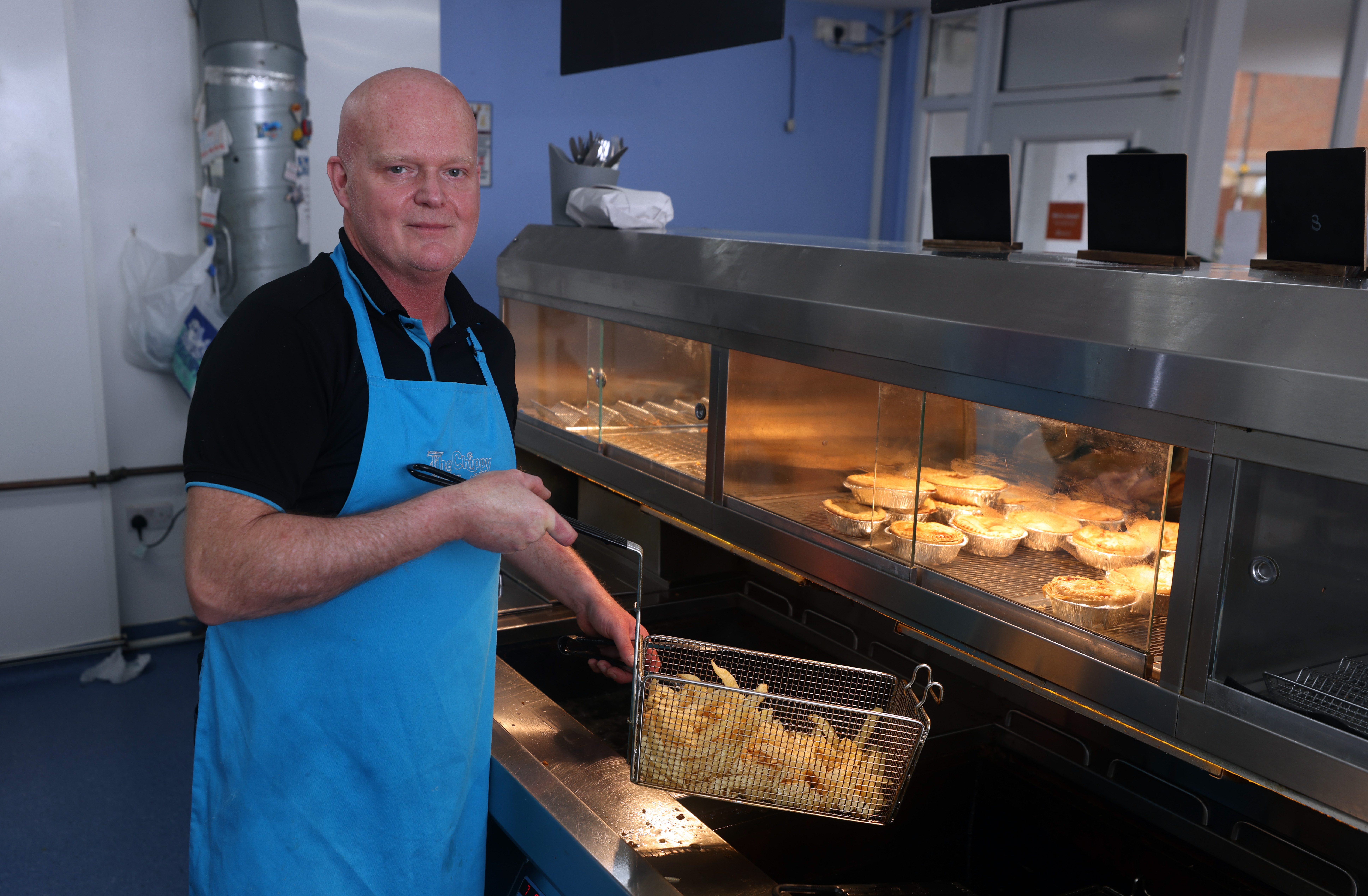 Andy Catterall owns the local chippy and said the area has plenty of potential