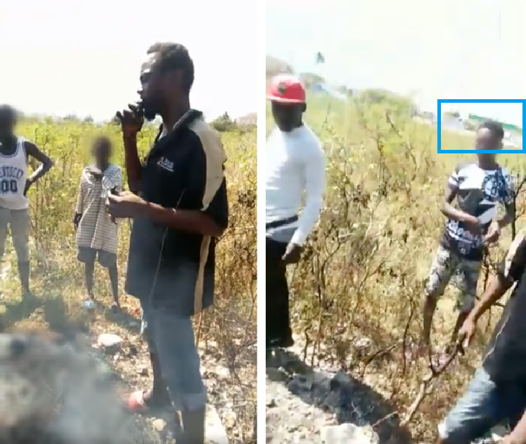 This video, which was posted online in mid-March back in 2019, was filmed in Haiti and also seems to show a case of cannibalism. Our team decided to only publish a few blurred screengrabs because of the horrific nature of the video.
