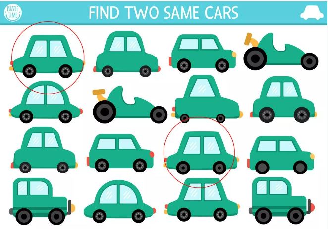 Konnten Sie die beiden identischen Autos identifizieren, bevor die Zeit abgelaufen war?