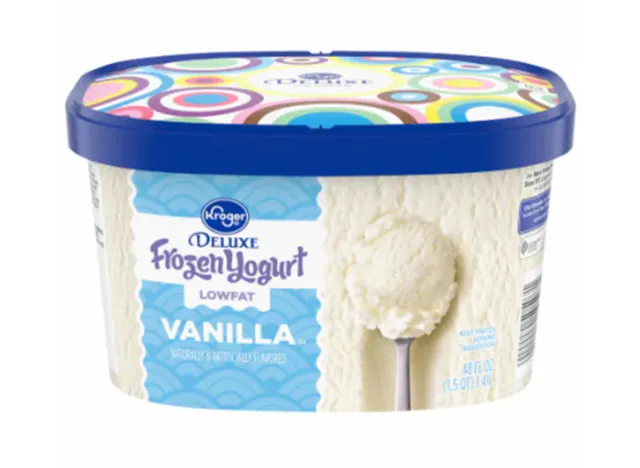 Kroger Deluxe fettarmer Vanille-Frozen-Joghurt