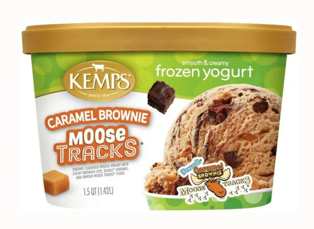 Kemps Frozen Yogurt Moose Tracks Karamell-Brownie 