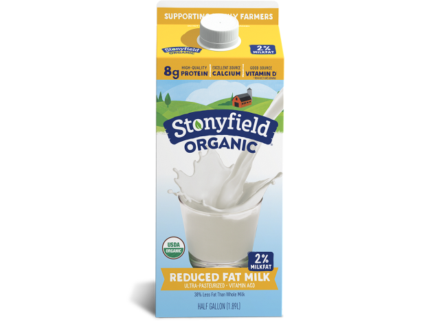 Stonyfield 2 % Bio-Milch